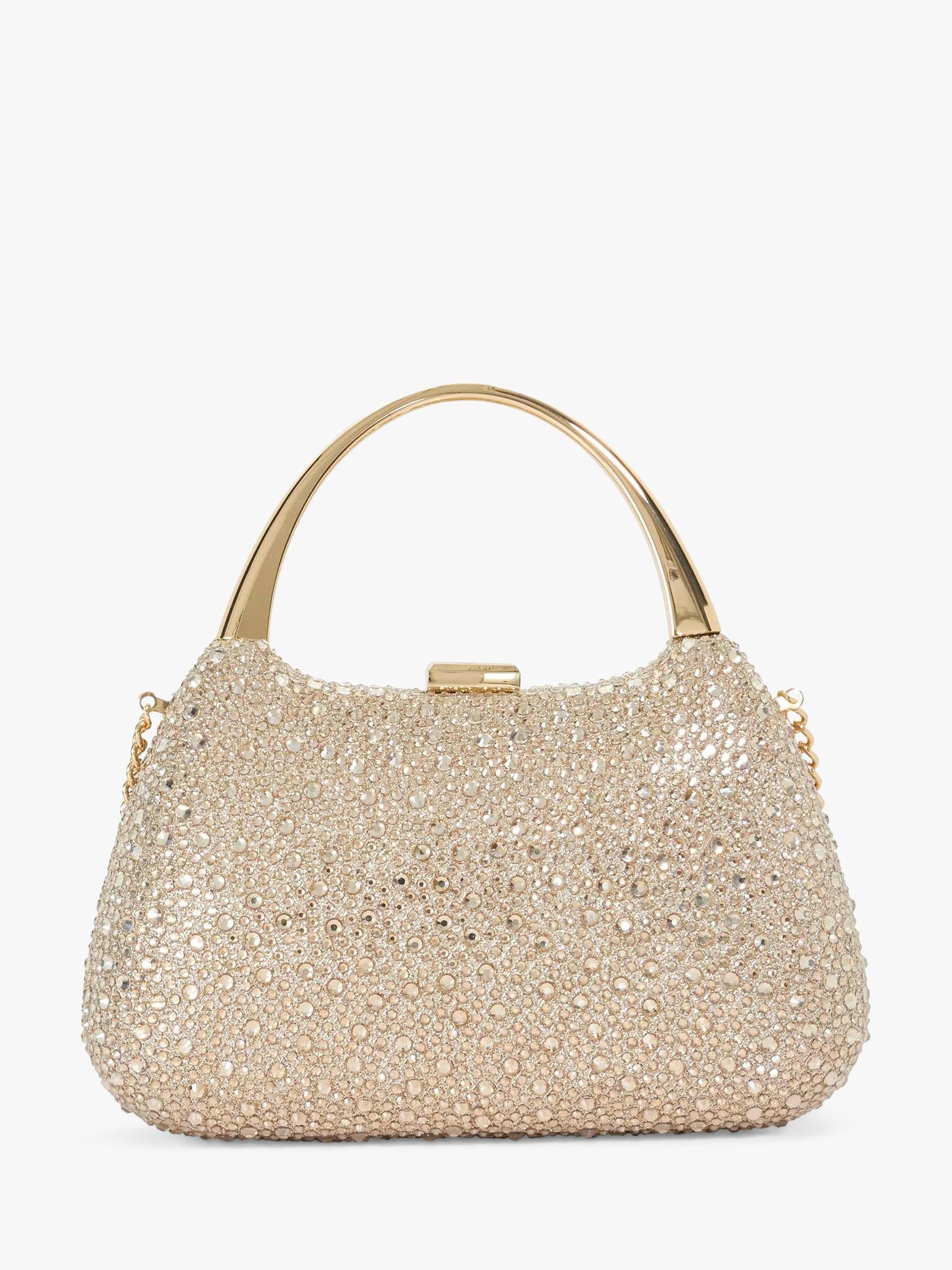 Dune London gold embellished evening bag, imported from the UK