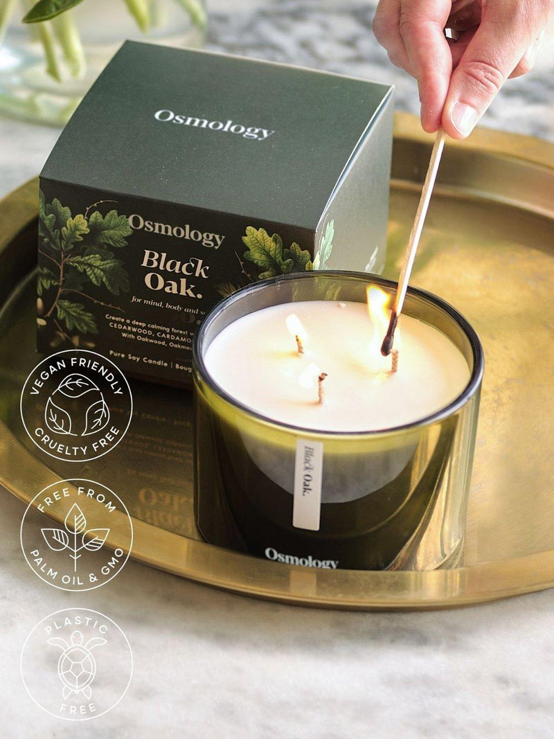 Osmology by Aery Black Oak scented candle 1.1kg, imported from the UK
