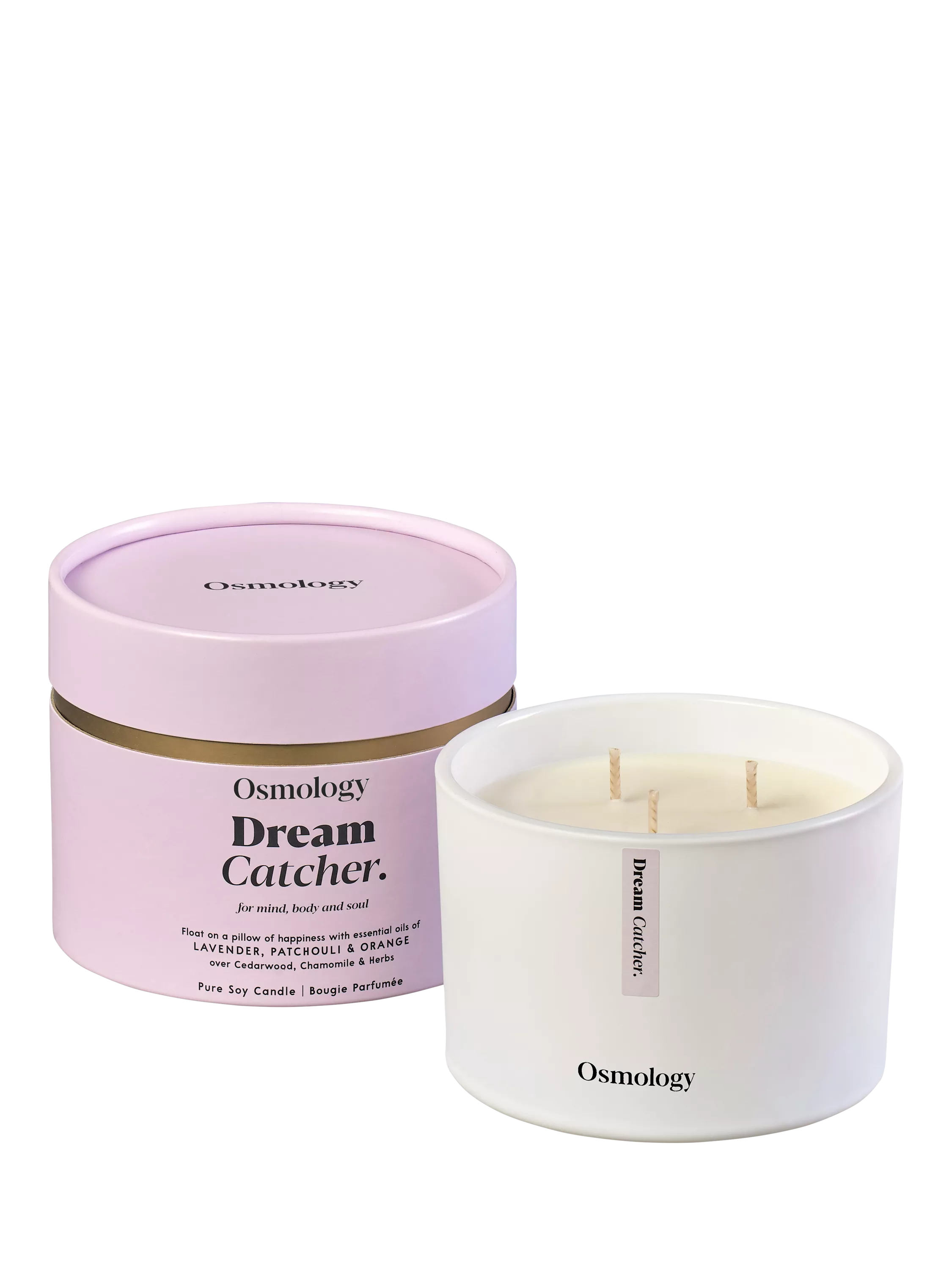 Osmology by Aery Dream Catcher triple wick scented candle 450g, imported from the UK
