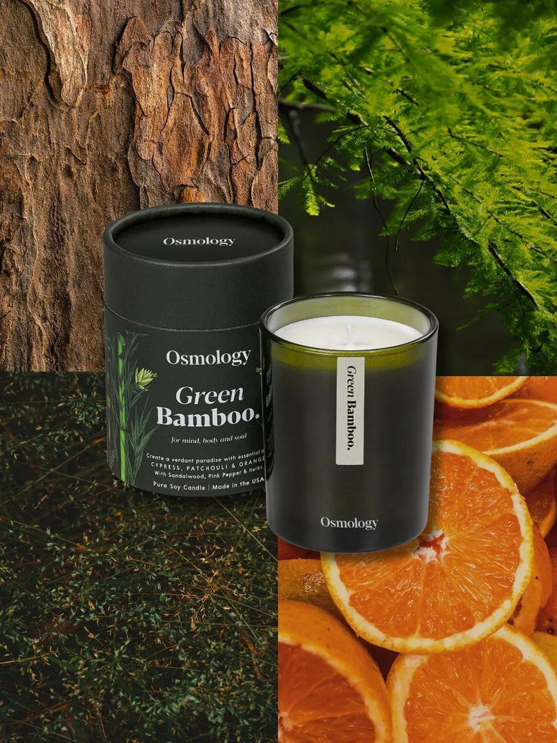Osmology by Aery green bamboo scented candle 200g (British brand)