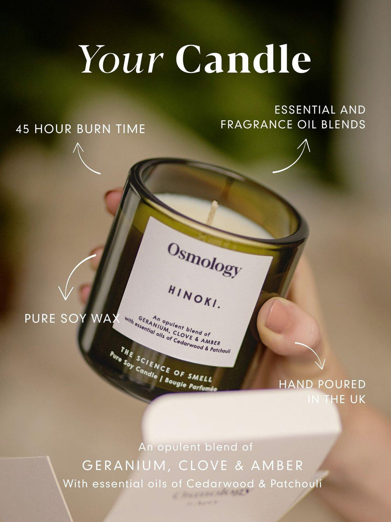 Osmology by Aery Hinoki scented candle 200g (British brand)