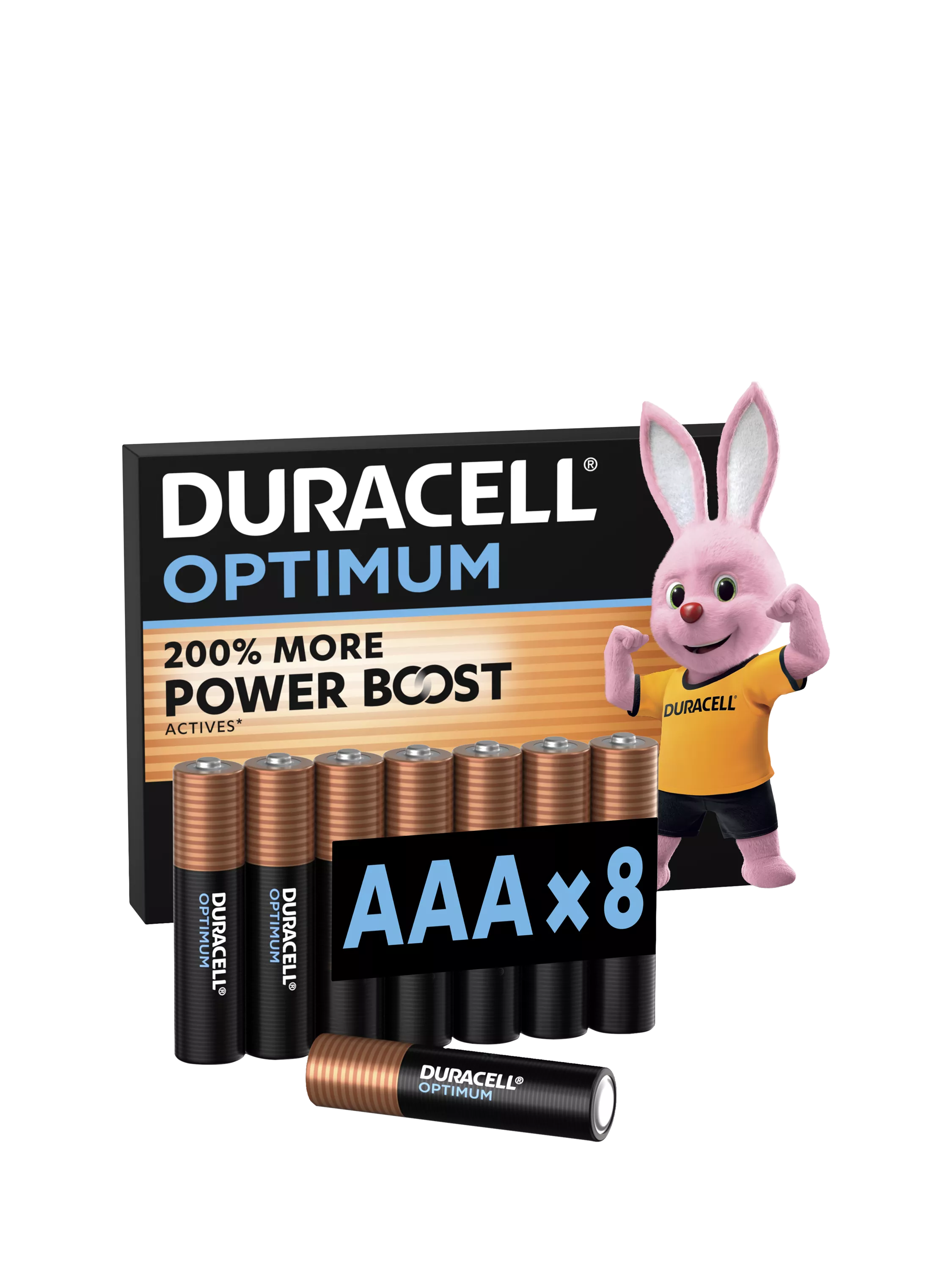 Duracell Optimum AAA batteries 8-pack (British brand)