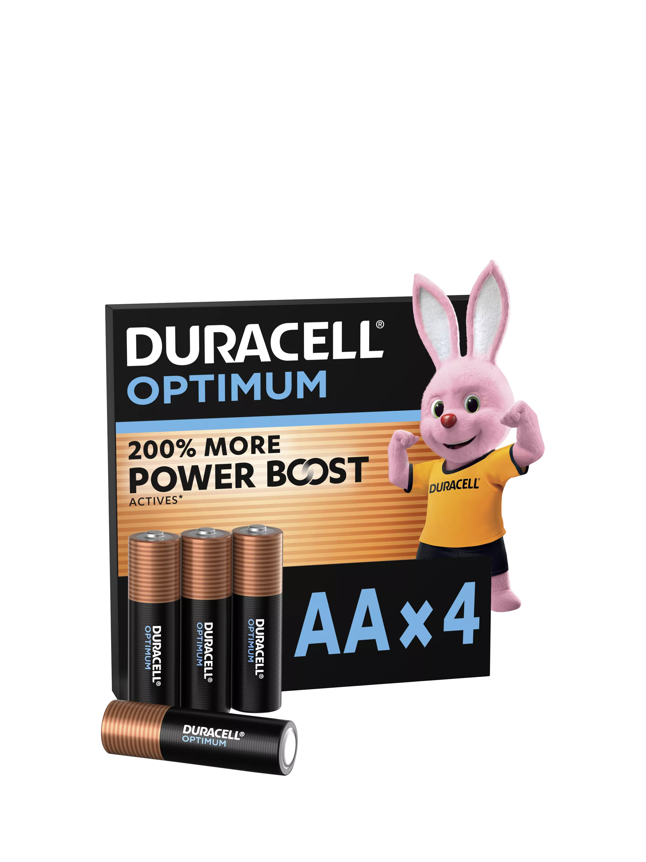 Duracell Optimum AA Batteries, Pack of 4