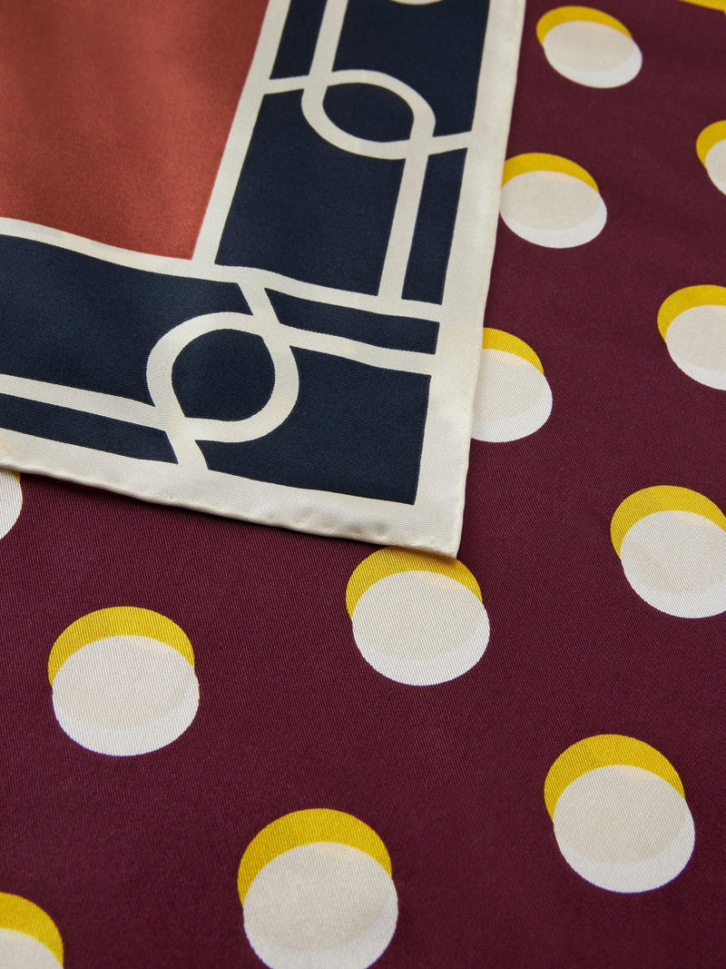 John Lewis silk scarf polka dot 100x100cm - British product