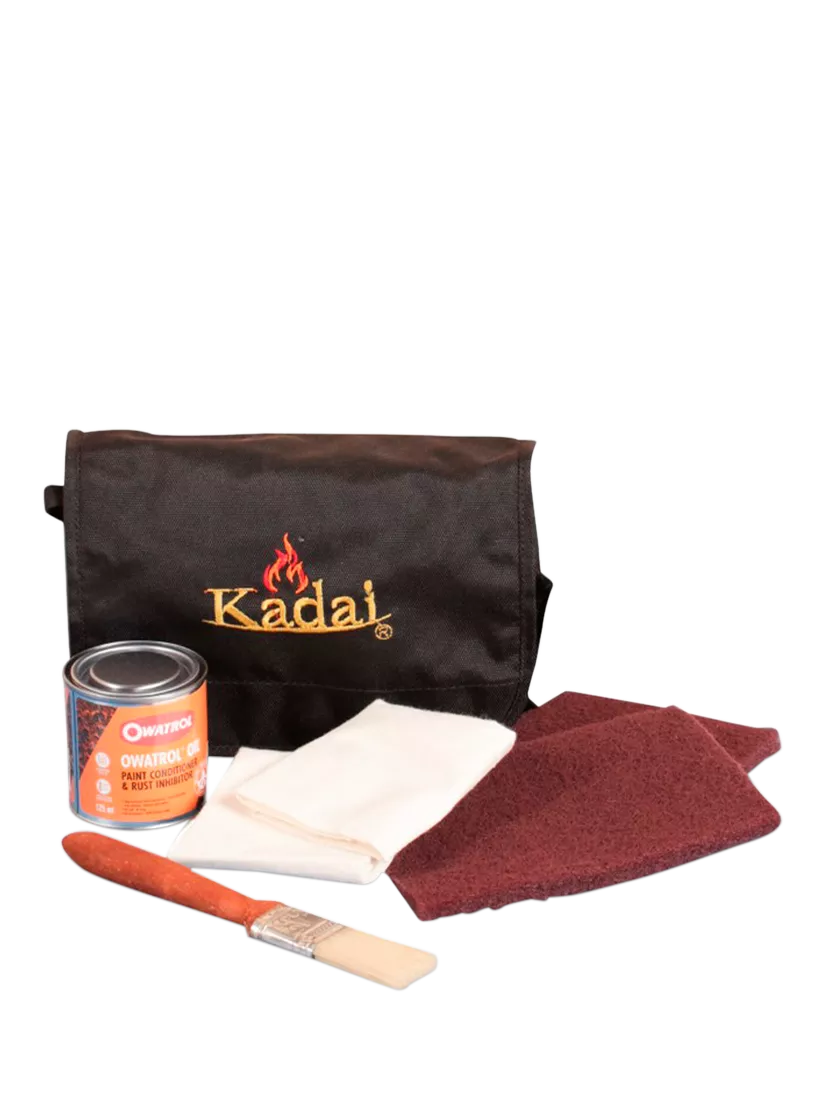 Kadai BBQ Fire Pit Care Kit with Owatrol oil 125ml, imported from the UK