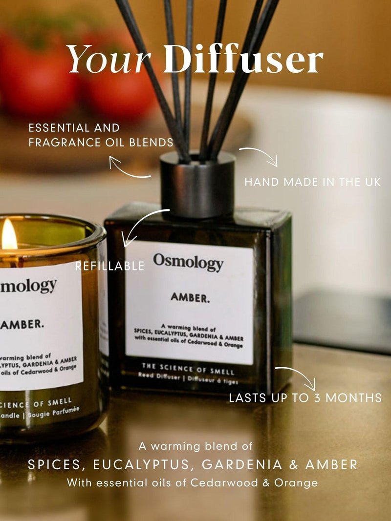 Osmology by Aery Utility Amber reed diffuser 150ml - British product