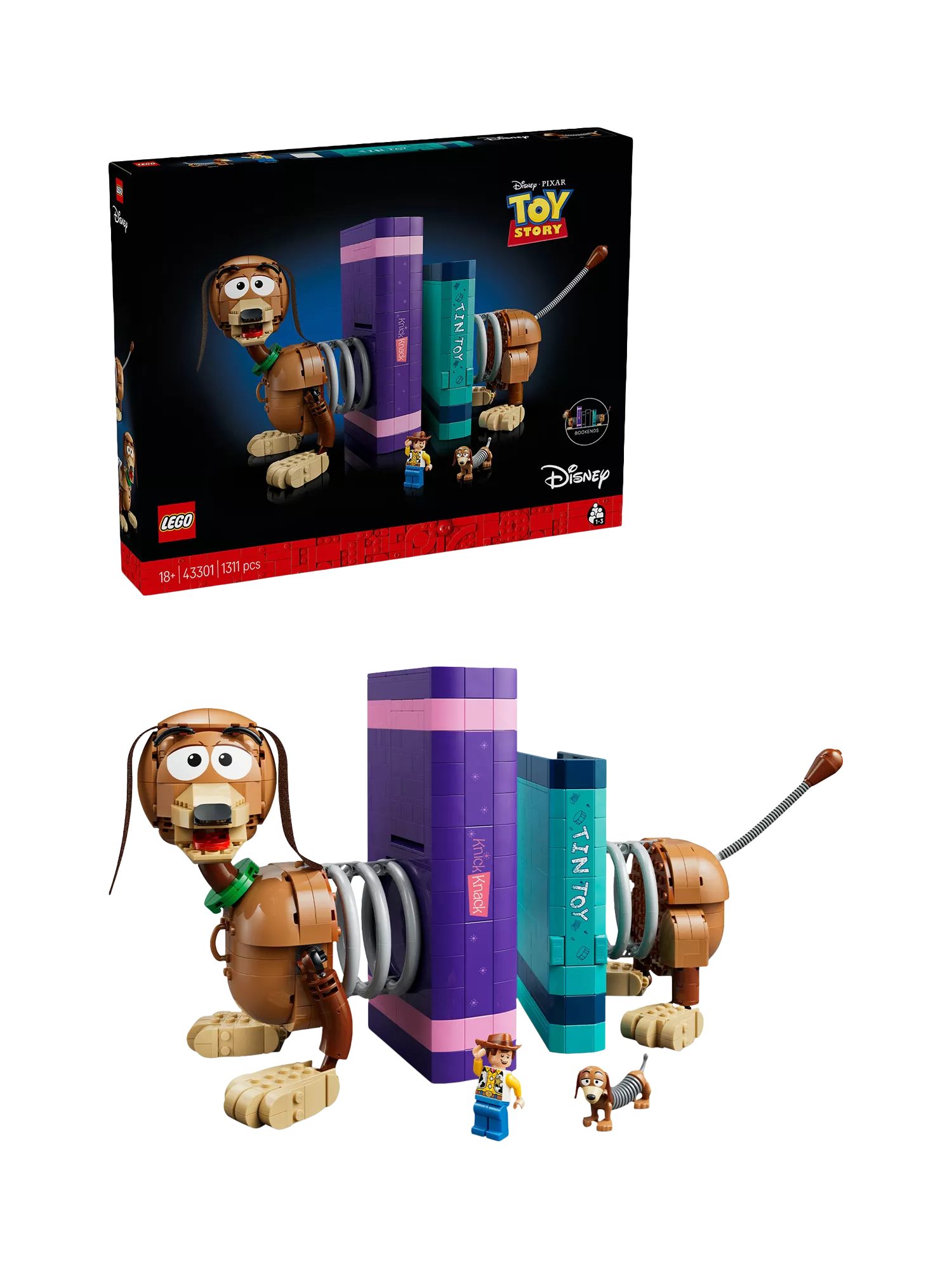 LEGO Disney Slinky Dog Bookends building toy set - British product