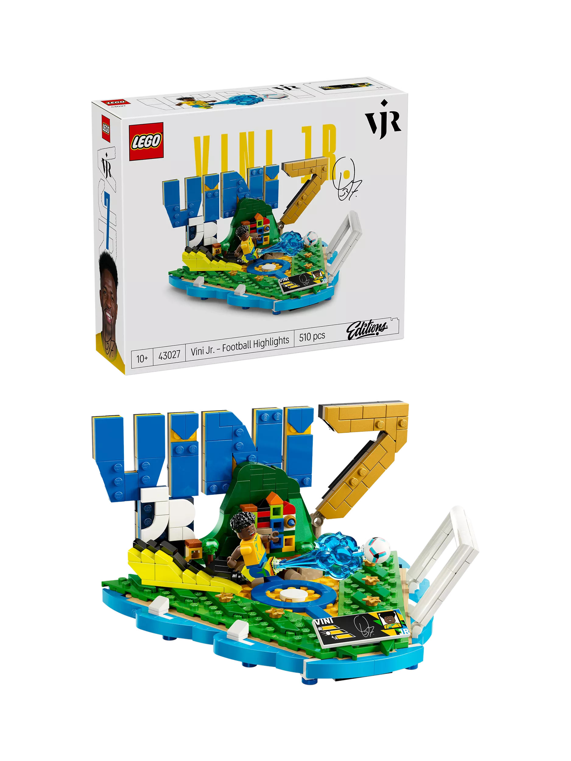 LEGO construction set Vini Jr football highlights 510 pieces - British product