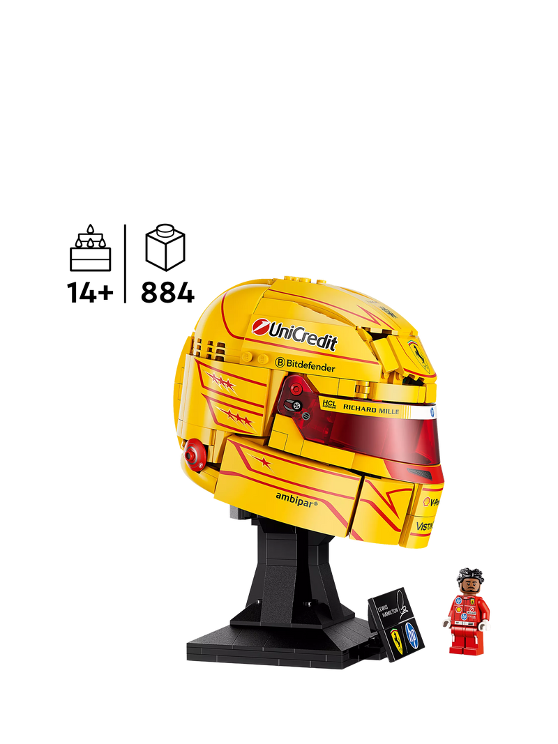 LEGO Lewis Hamilton F1 helmet building set 884 pieces - British product