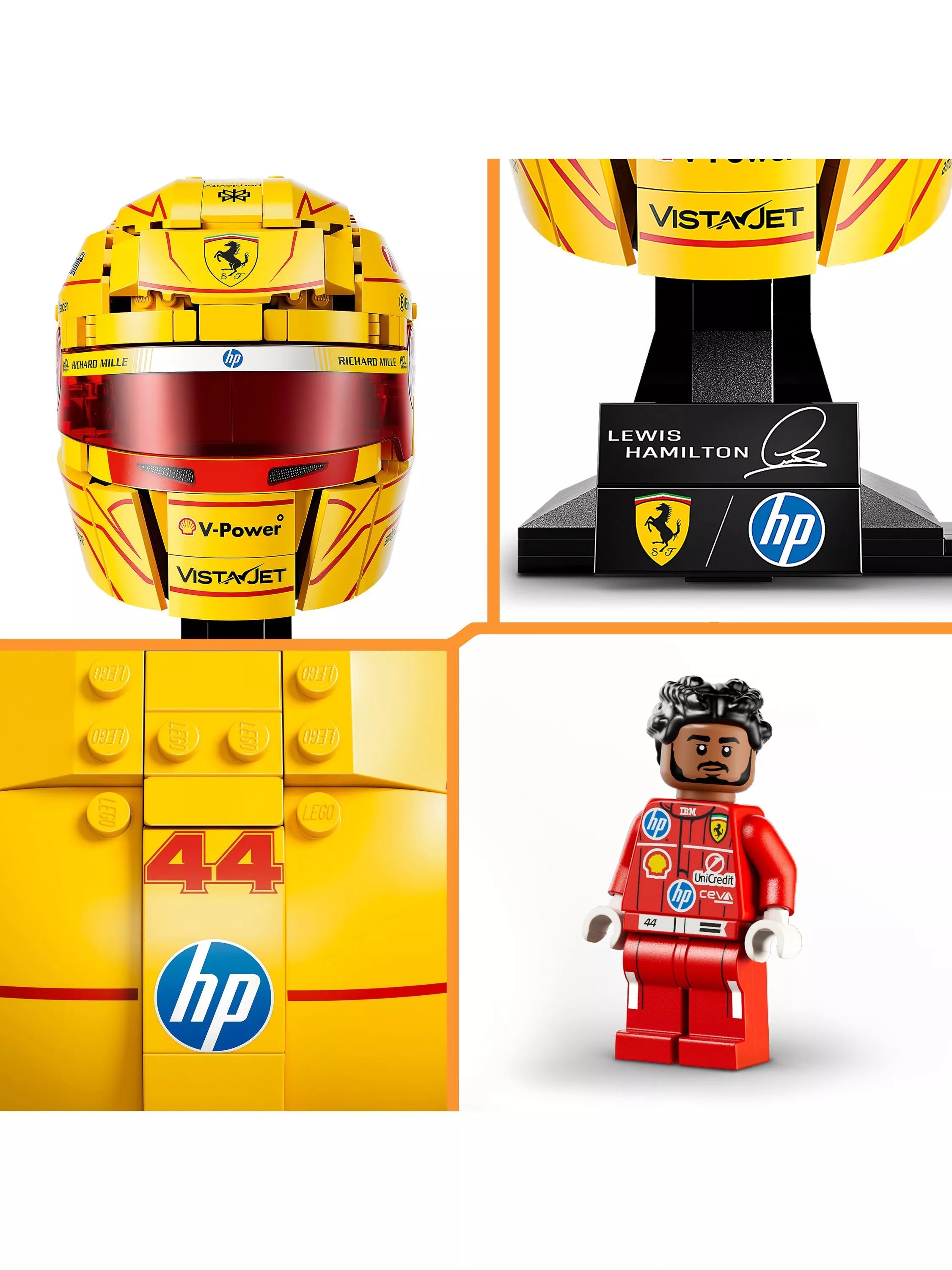LEGO Lewis Hamilton F1 helmet building set 884 pieces - British product
