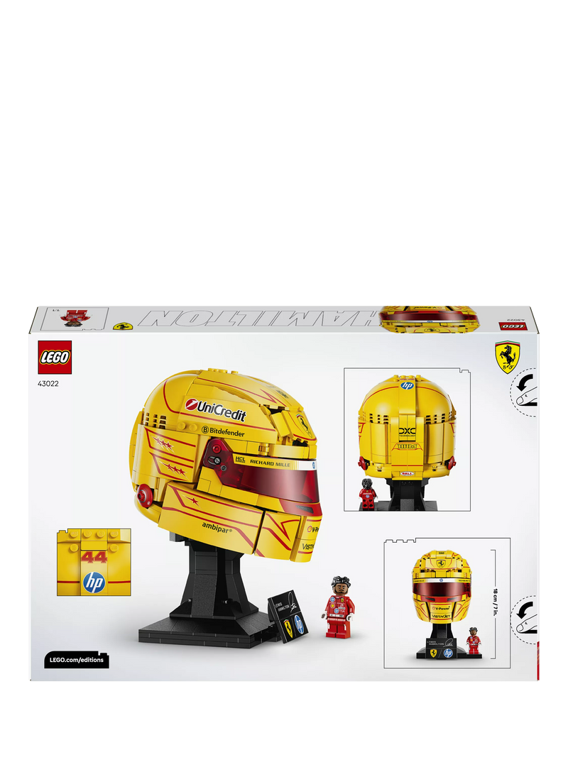 LEGO Lewis Hamilton F1 helmet building set 884 pieces - British product