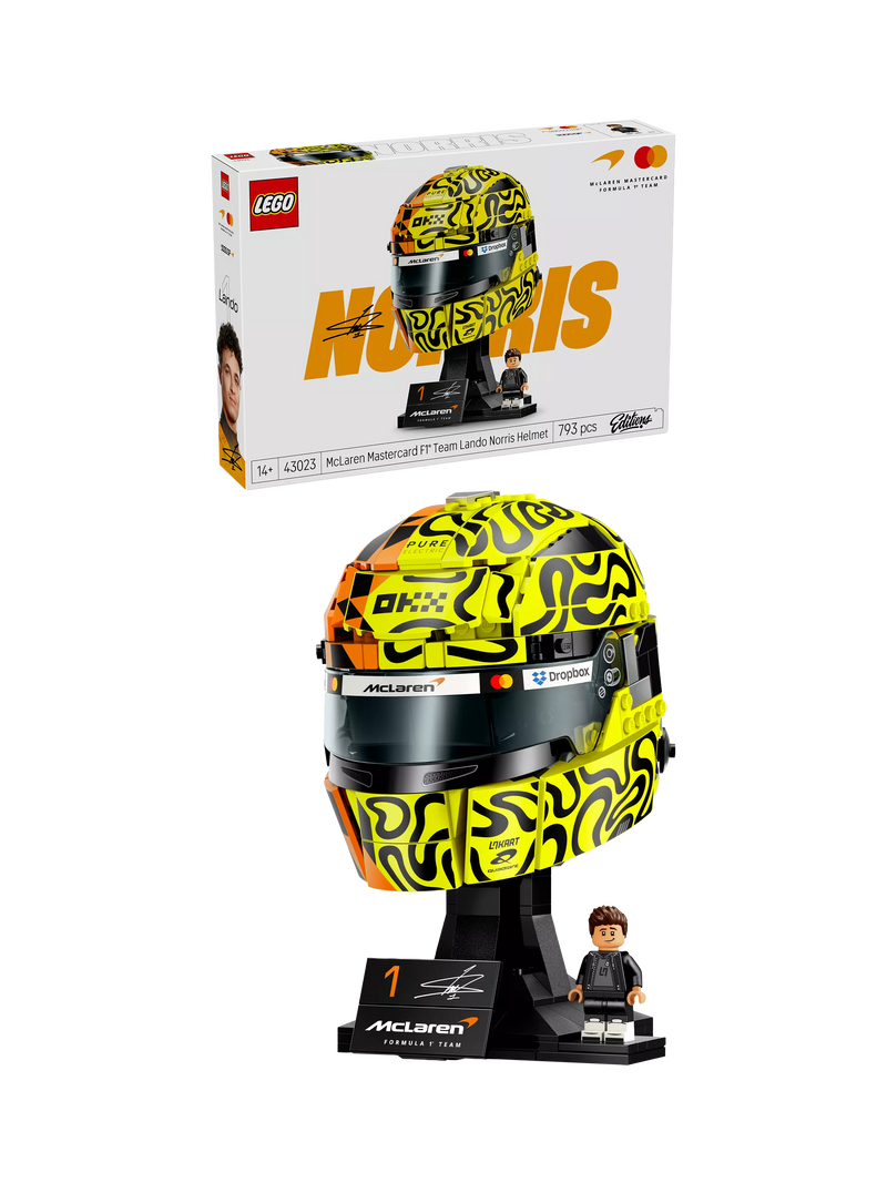 LEGO Lando Norris helmet construction set, UK version