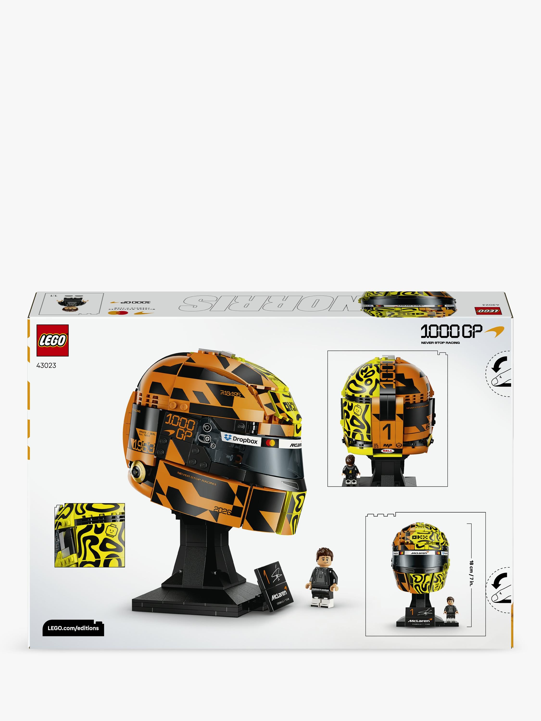 LEGO Lando Norris helmet construction set, UK version