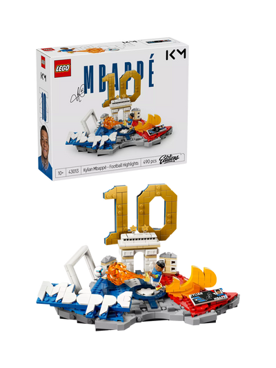 John Lewis LEGO Editions Kylian Mbappé Football Highlights Construction Set- Buy online at McGrocer