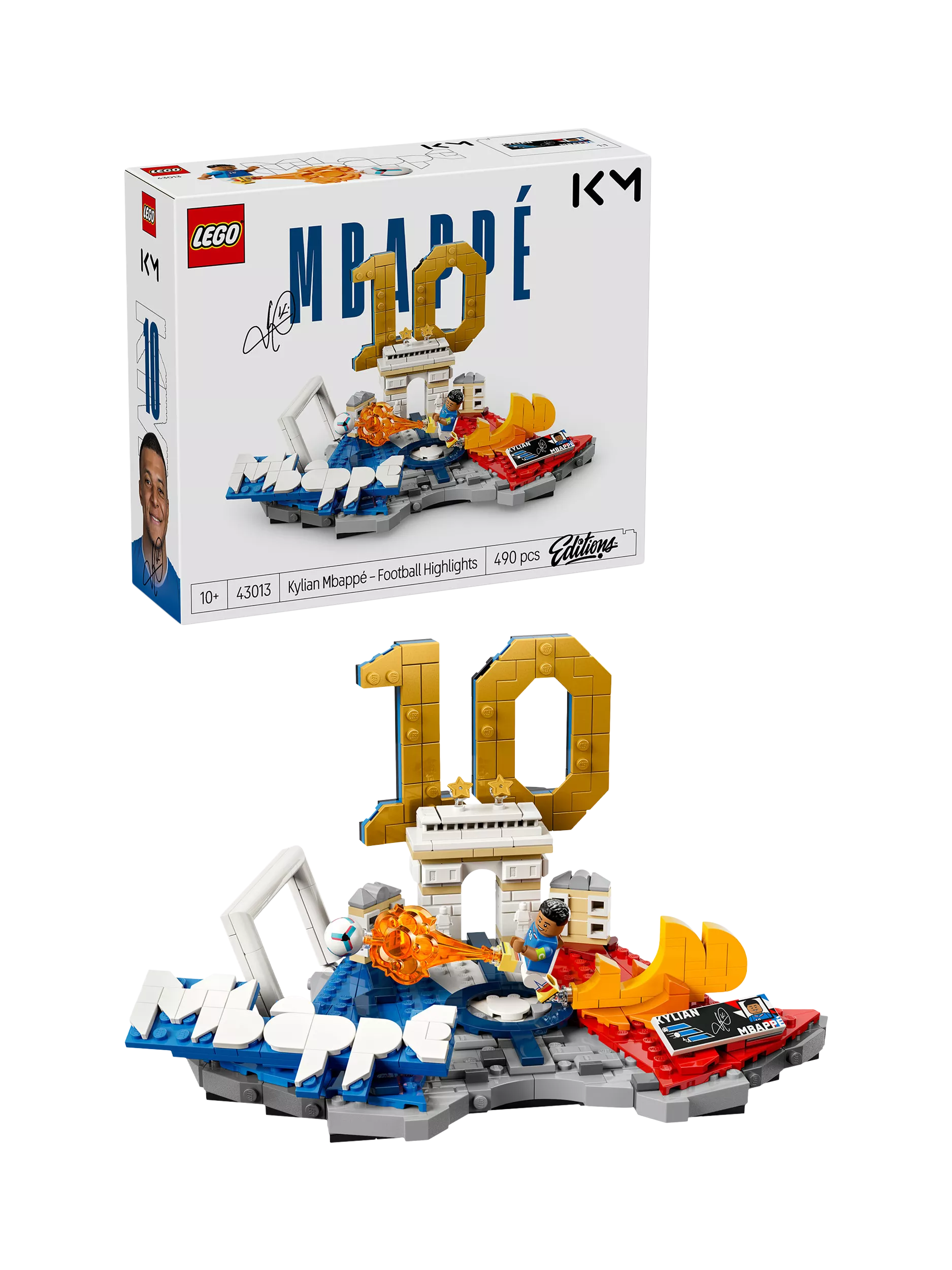 LEGO Kylian Mbappé set 490 pieces (British brand)