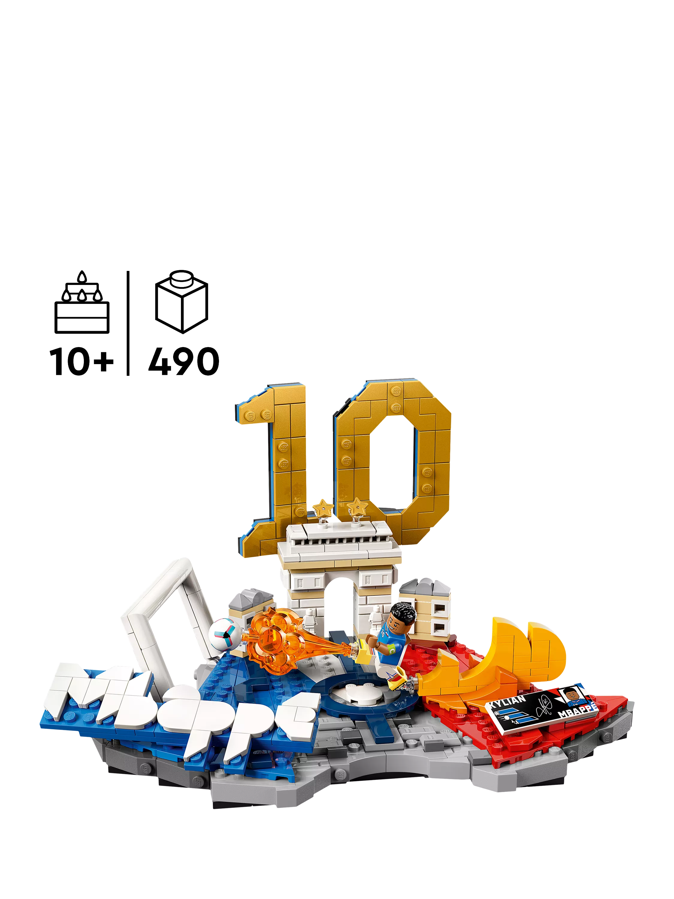 LEGO Kylian Mbappé set 490 pieces (British brand)