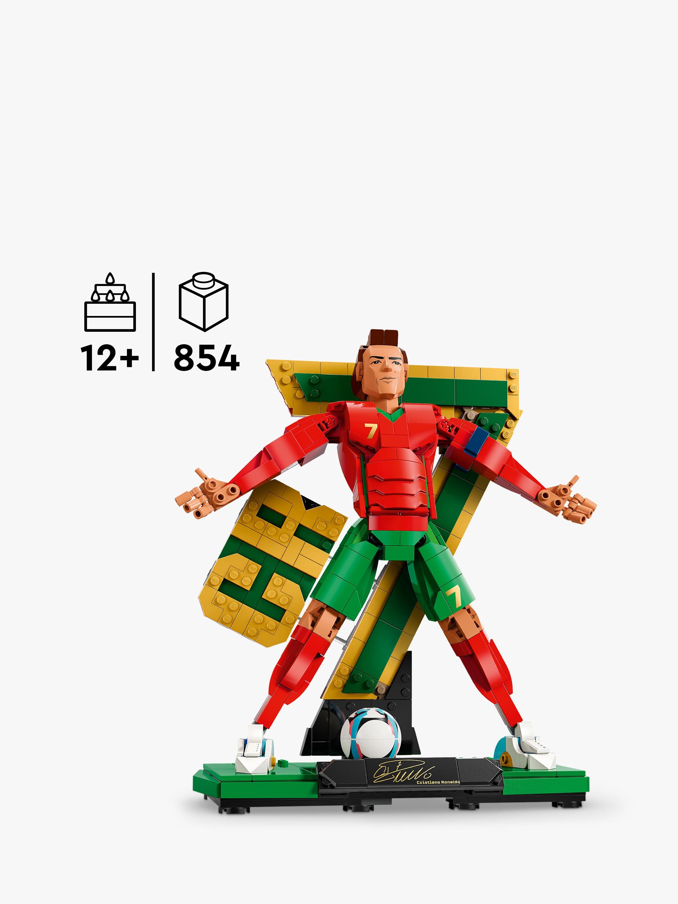 LEGO Cristiano Ronaldo display figure 854 pieces (British brand)