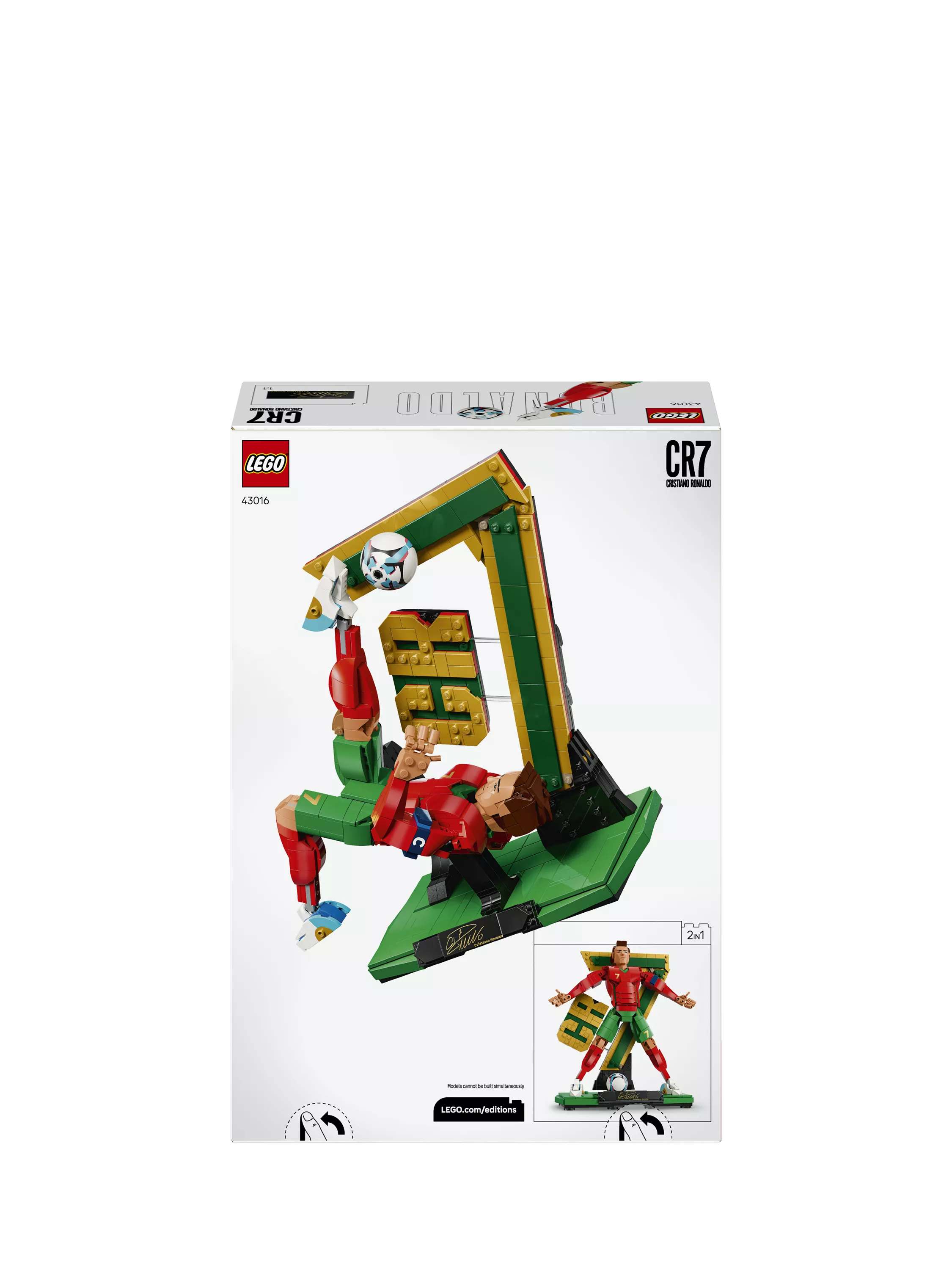 LEGO Cristiano Ronaldo display figure 854 pieces (British brand)