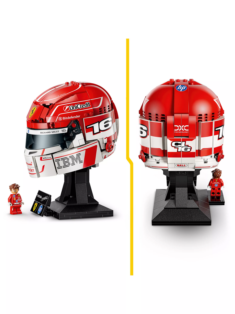 LEGO Ferrari helmet Charles Leclerc 886 pieces, imported from the UK