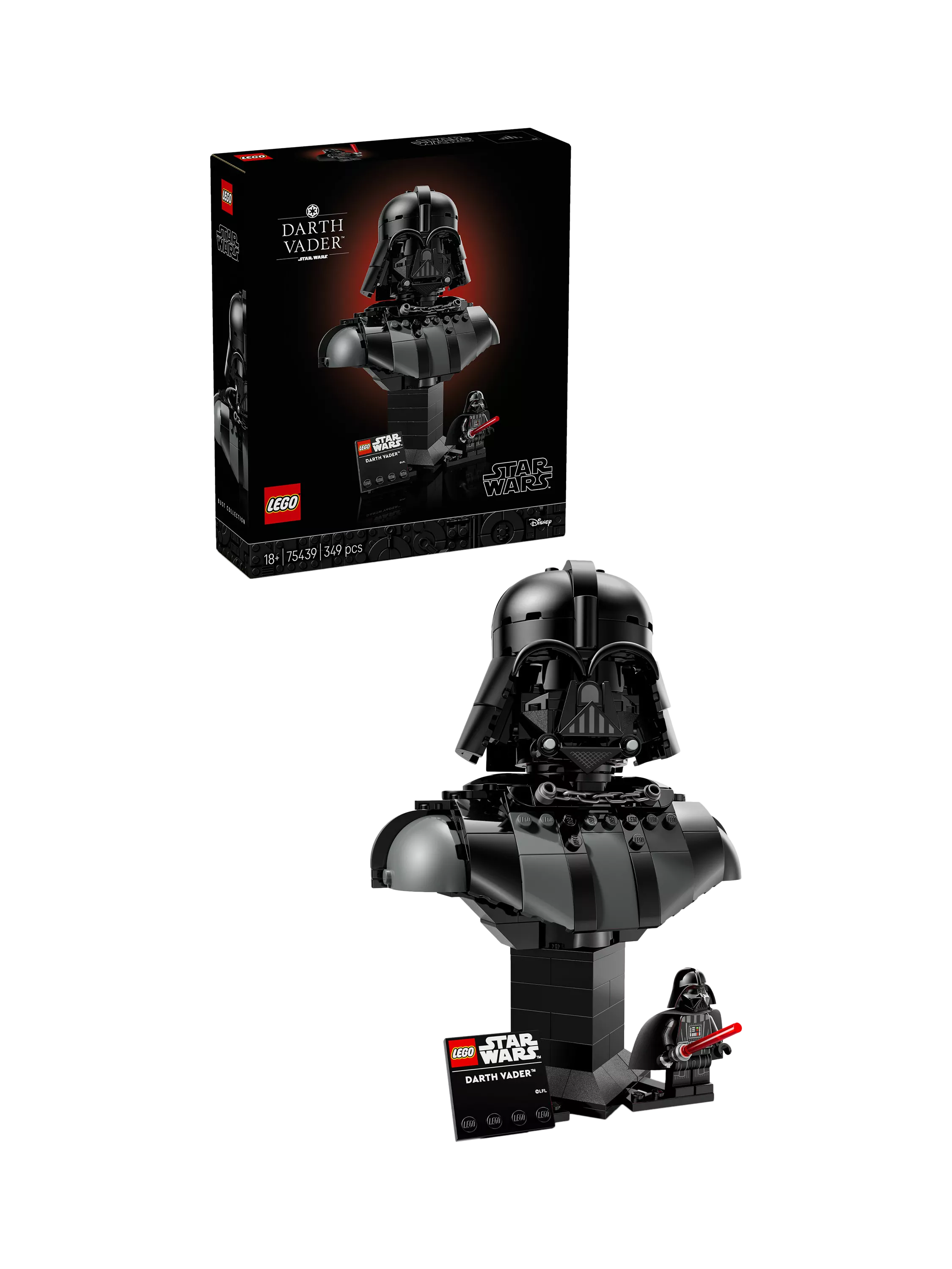LEGO Star Wars Darth Vader Bust building set 349 pieces - British product