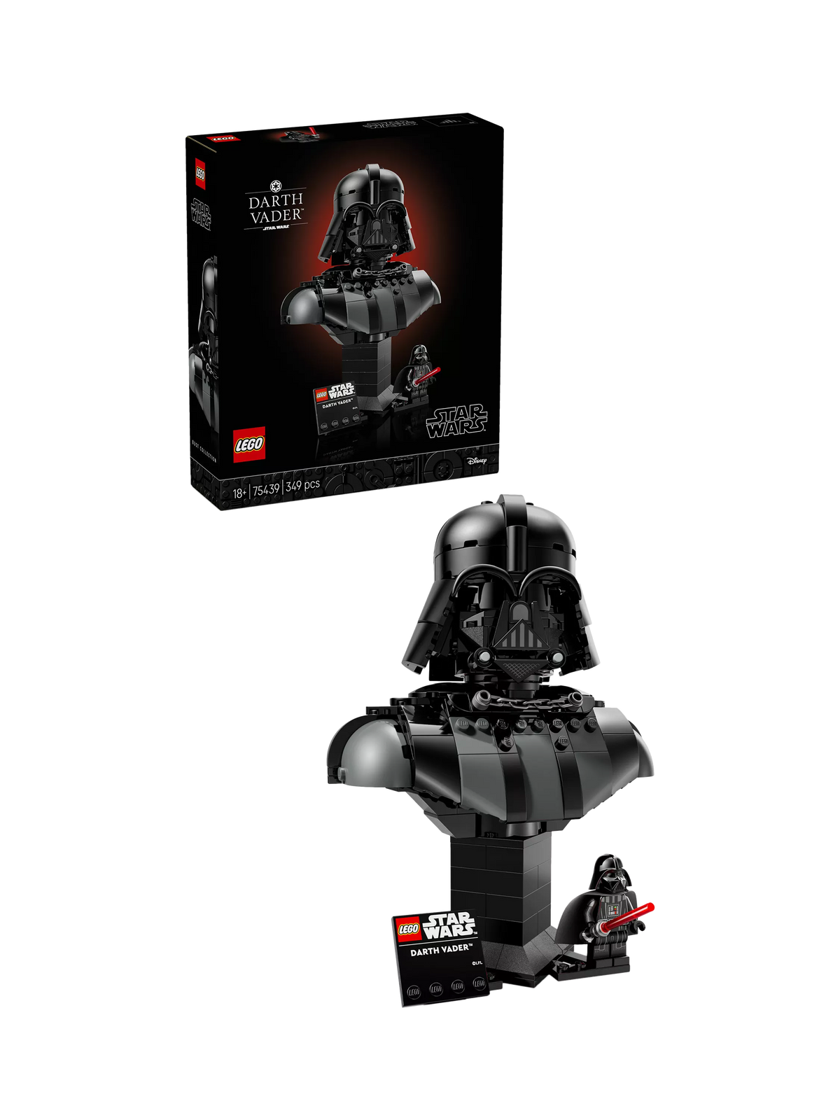 LEGO Star Wars Darth Vader Bust building set 349 pieces - British product