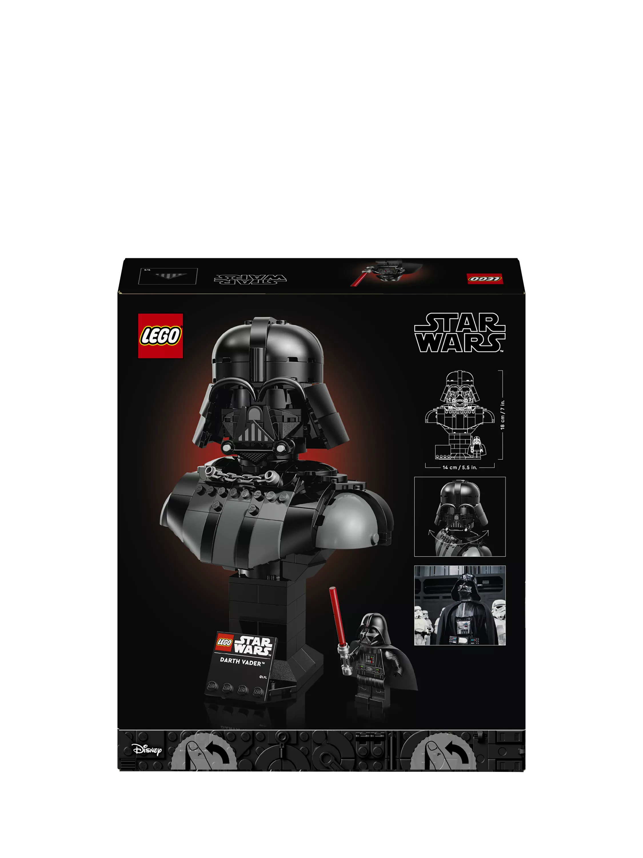 LEGO Star Wars Darth Vader Bust building set 349 pieces - British product