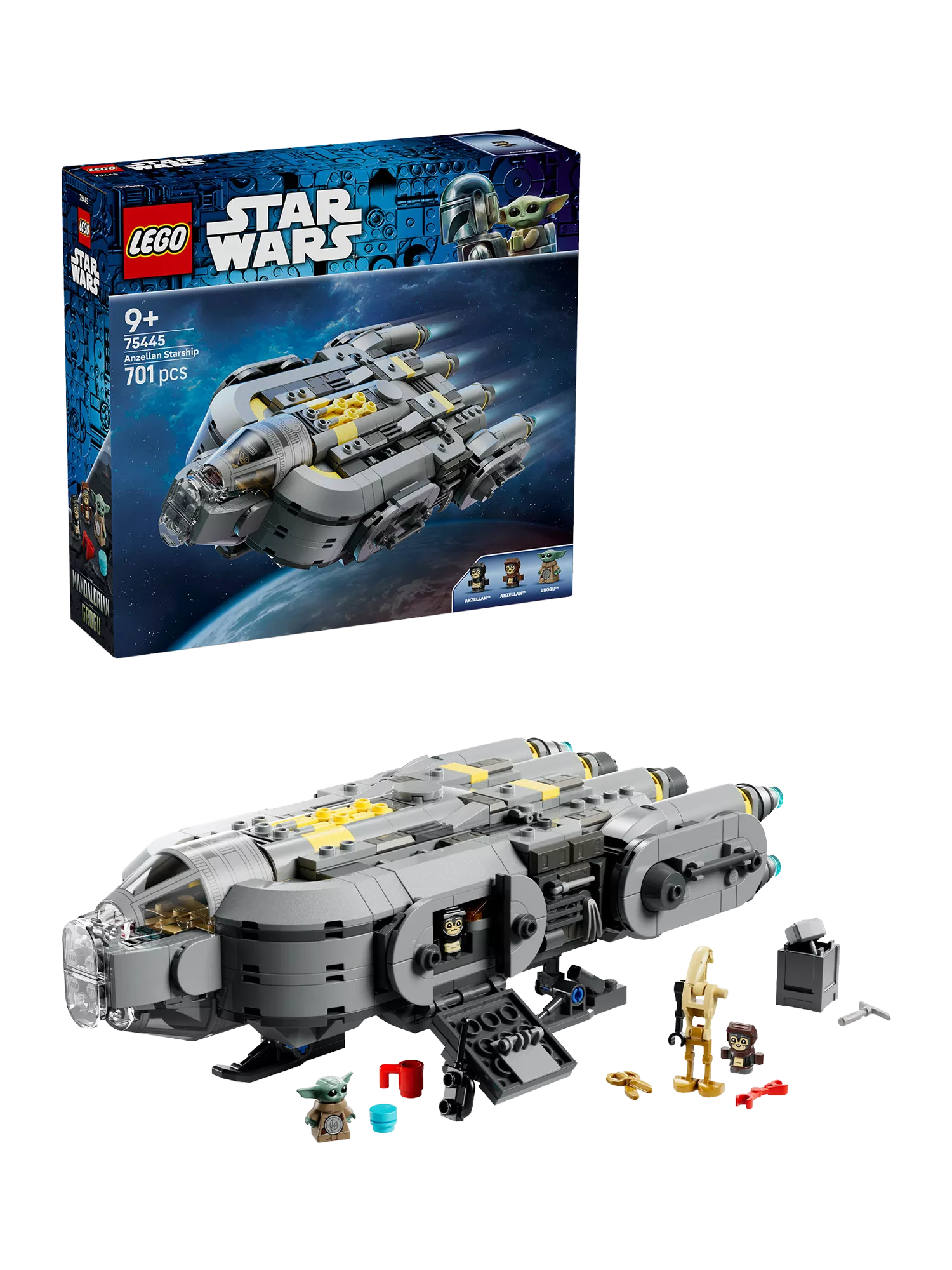 LEGO Anzellan Starship building set 701 pieces, UK version