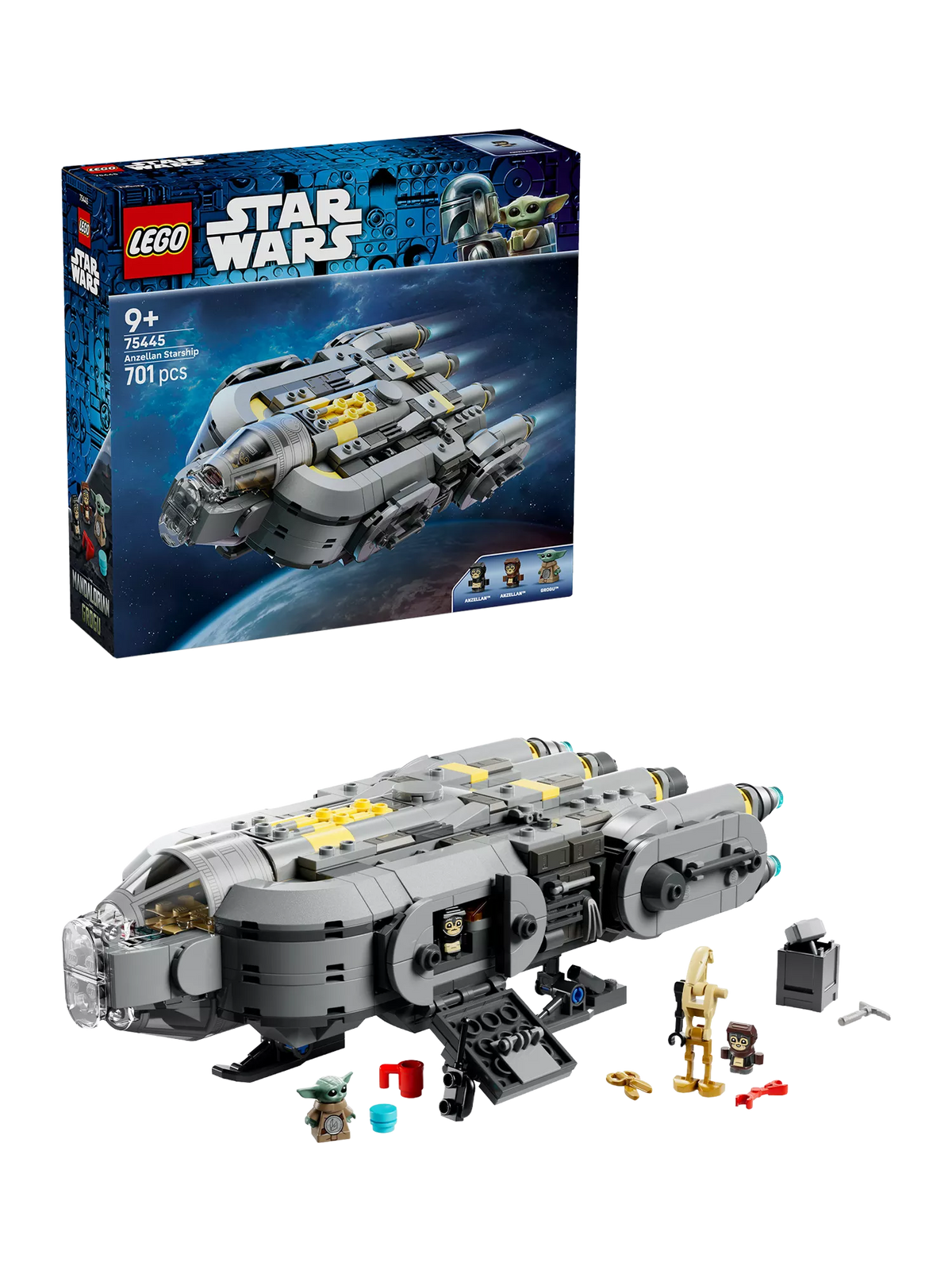 LEGO Anzellan Starship building set 701 pieces, UK version