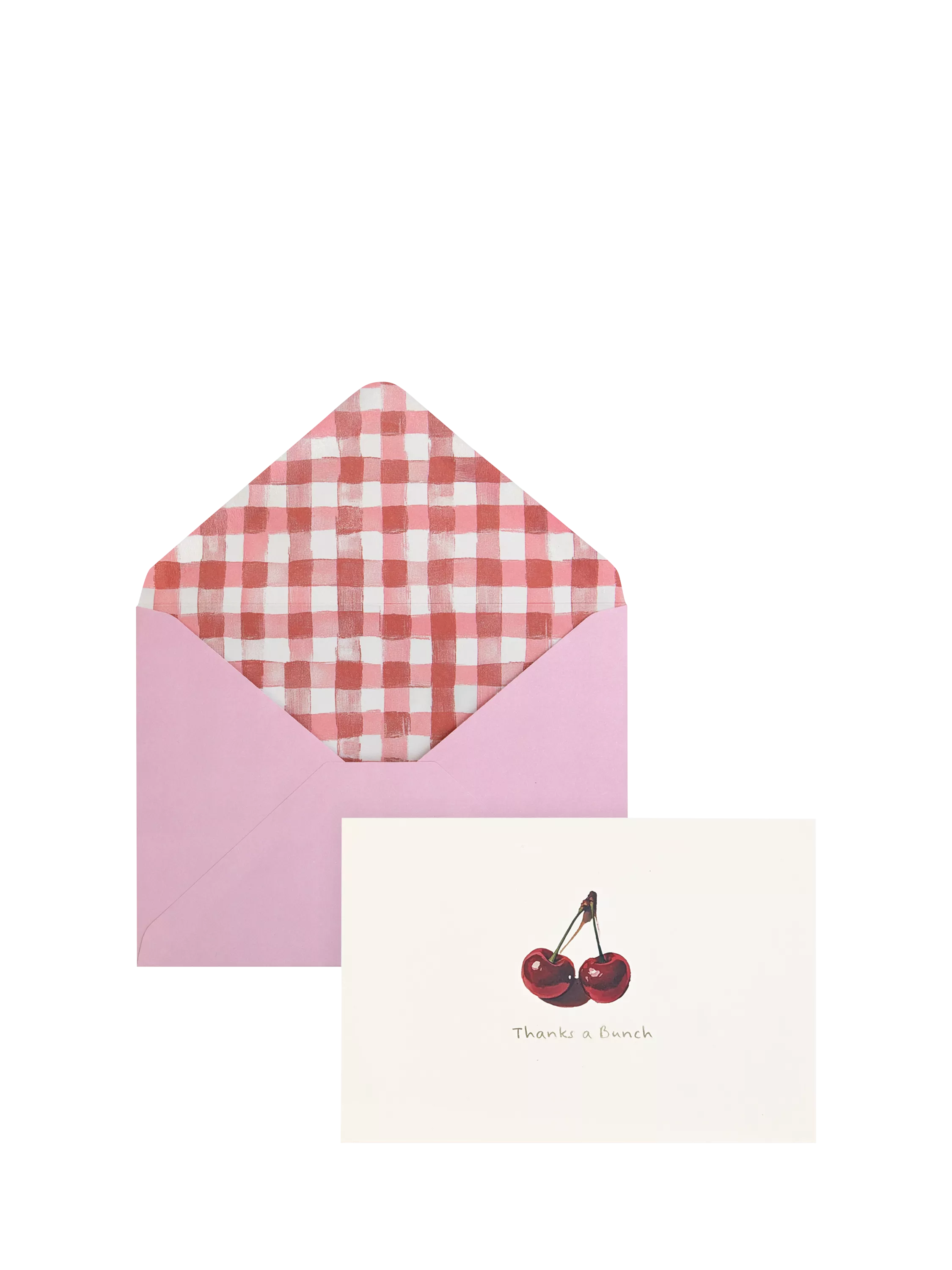 Portico cherry thank you cards set of 10, imported from the UK