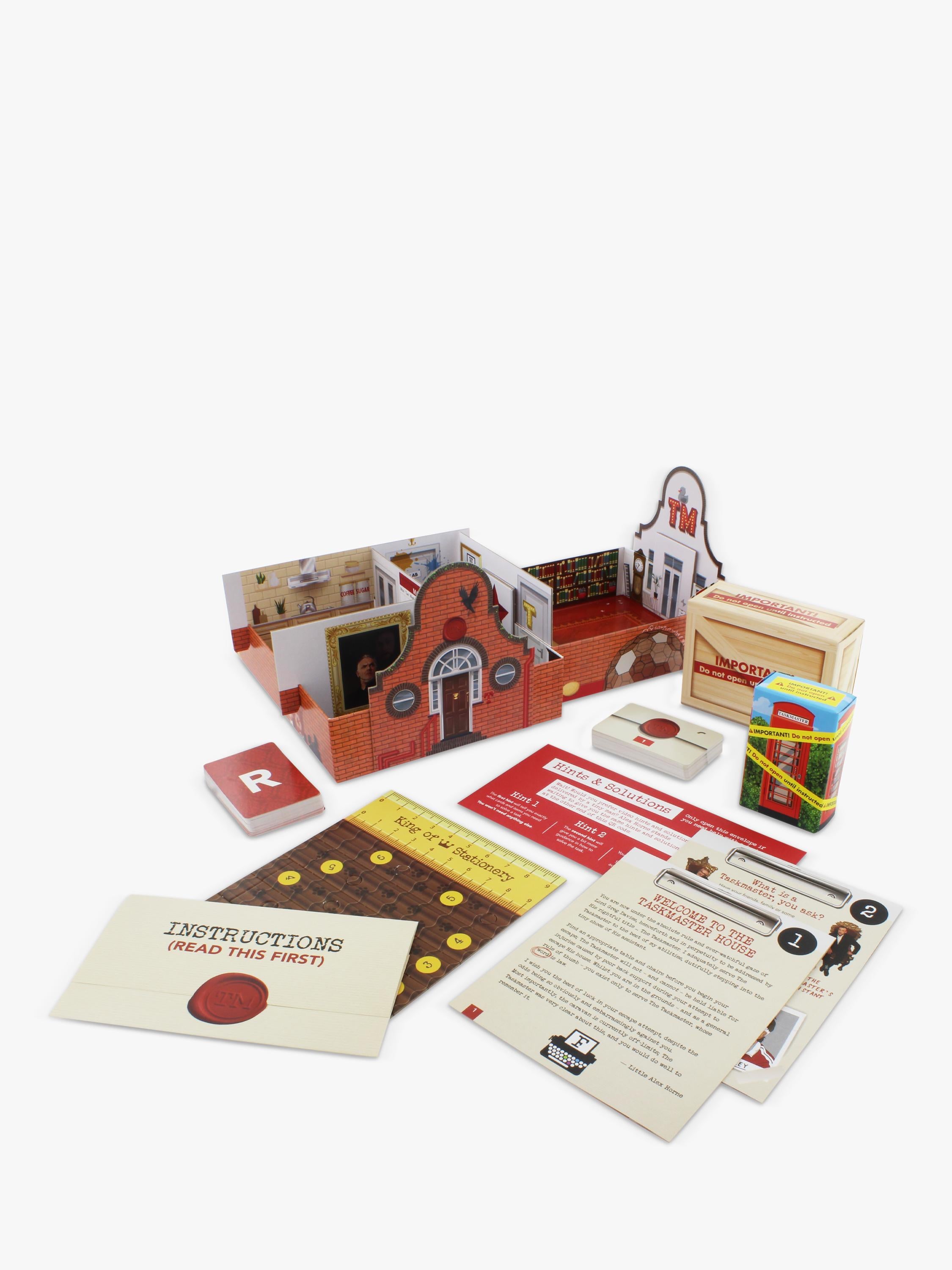 Ginger Fox Taskmaster escape room game puzzle set (British brand)