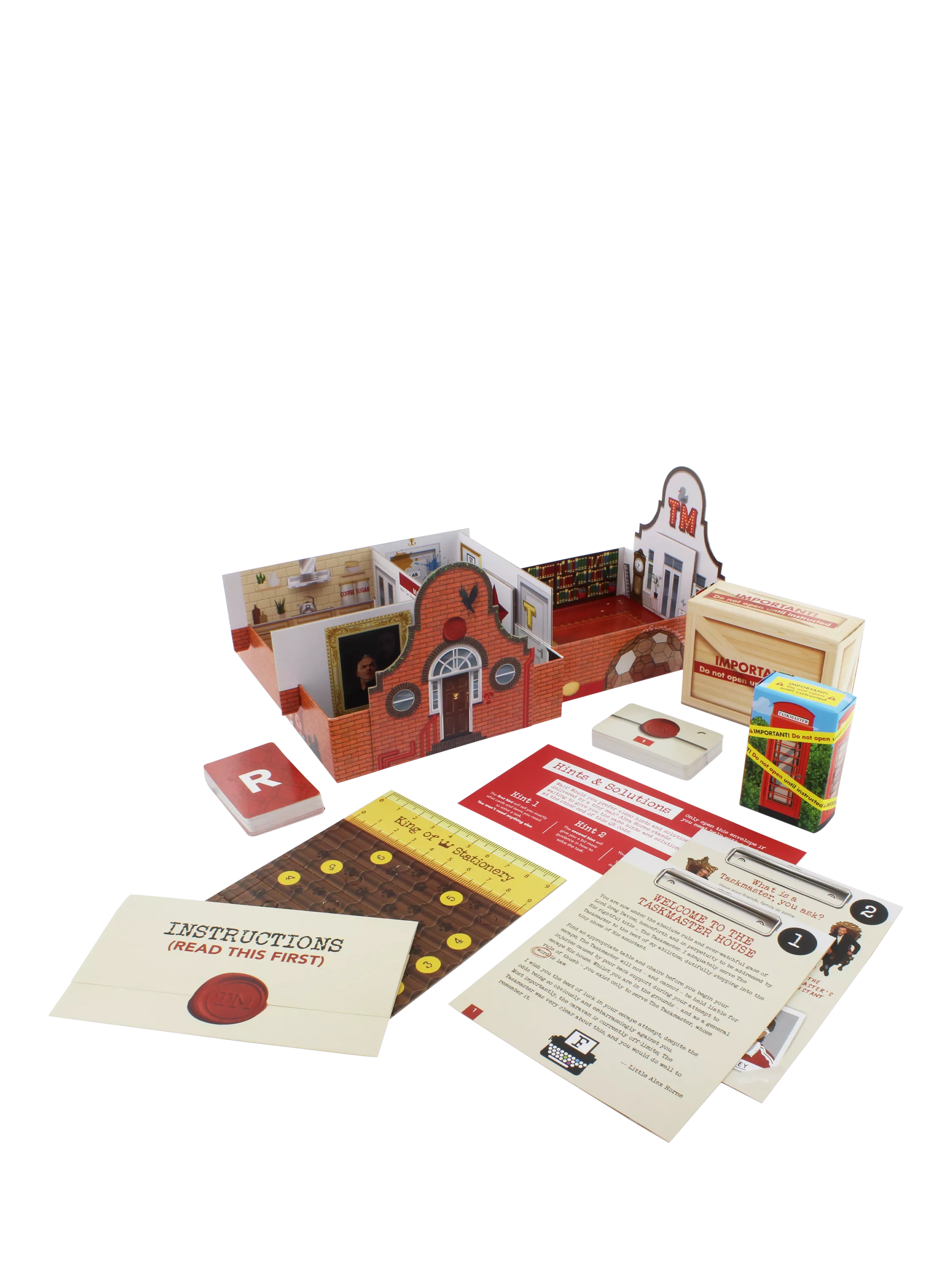 Ginger Fox Taskmaster escape room game puzzle set (British brand)