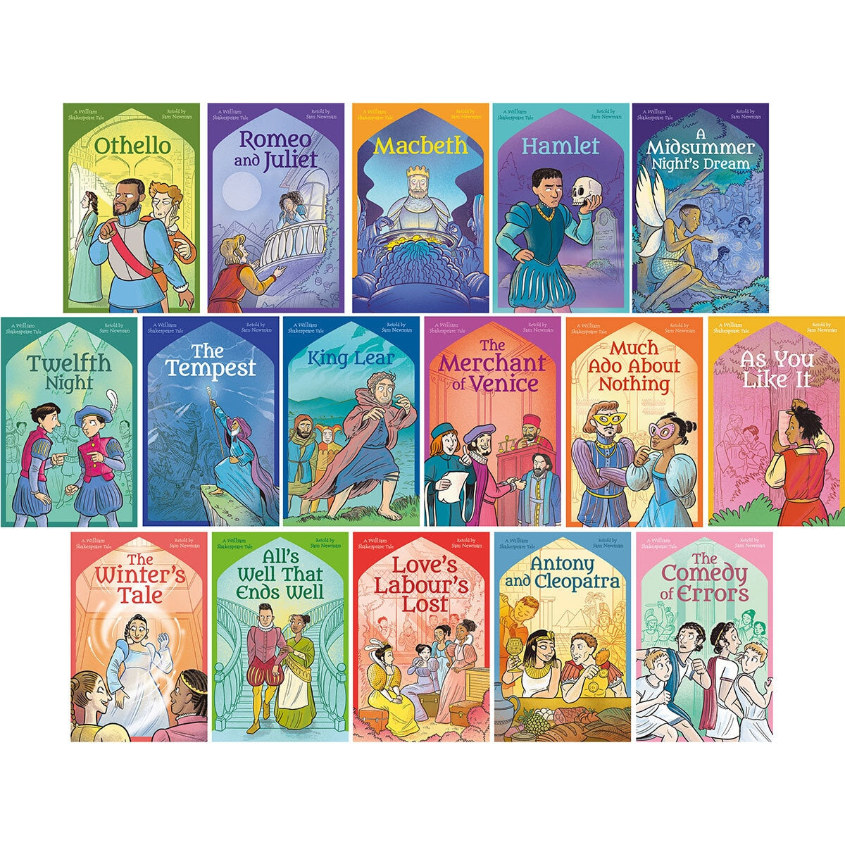 Shakespeare retold tales 16-book collection for children British product