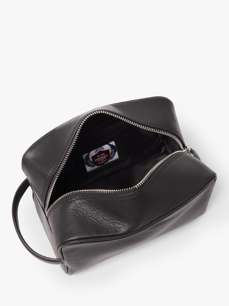 Osprey London Arlington leather wash bag - British product