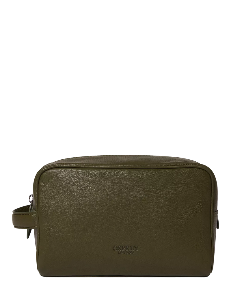 Osprey London Arlington leather wash bag - British product
