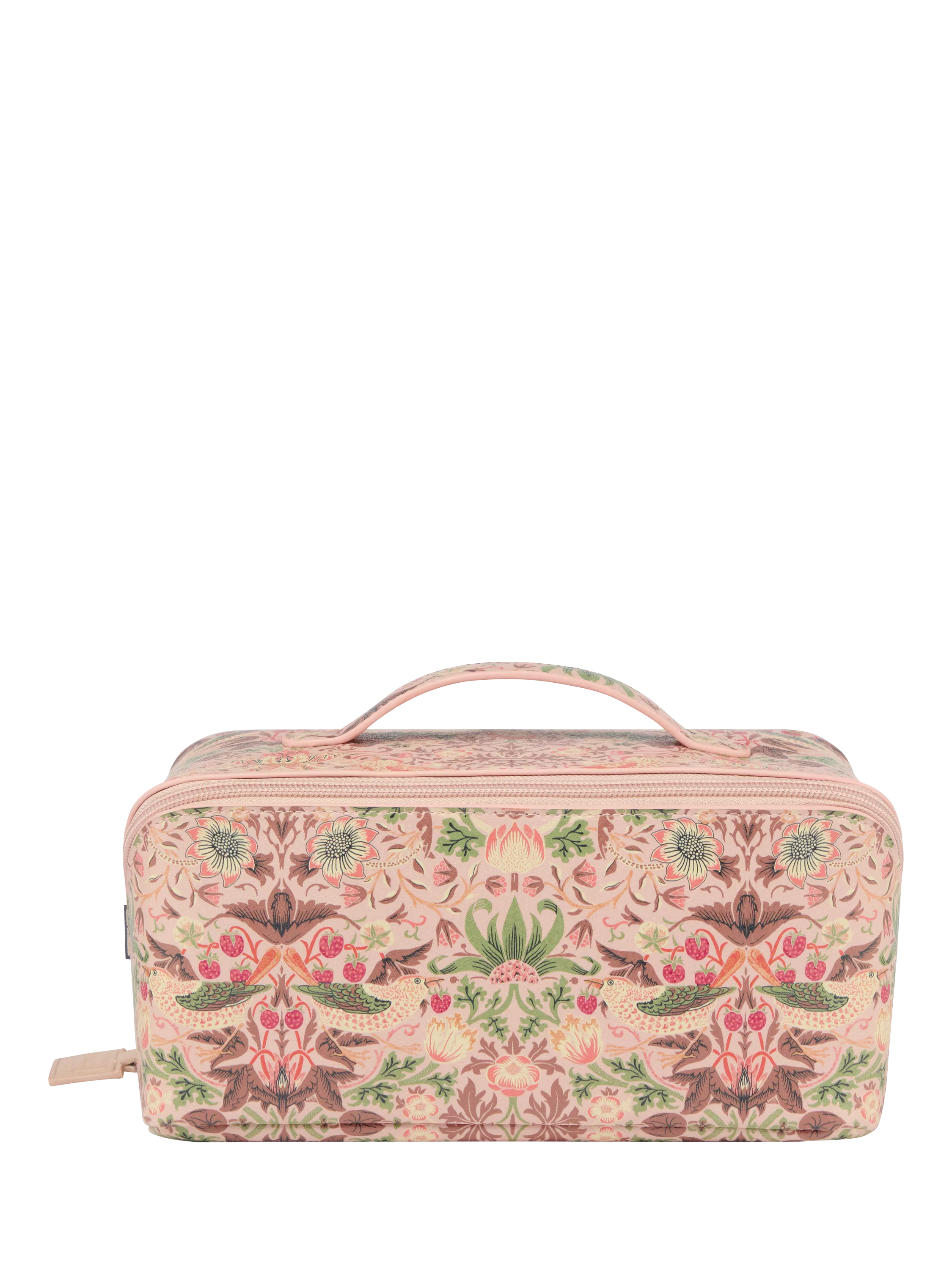 William Morris At Home Strawberry Thief lay flat wash bag UK version