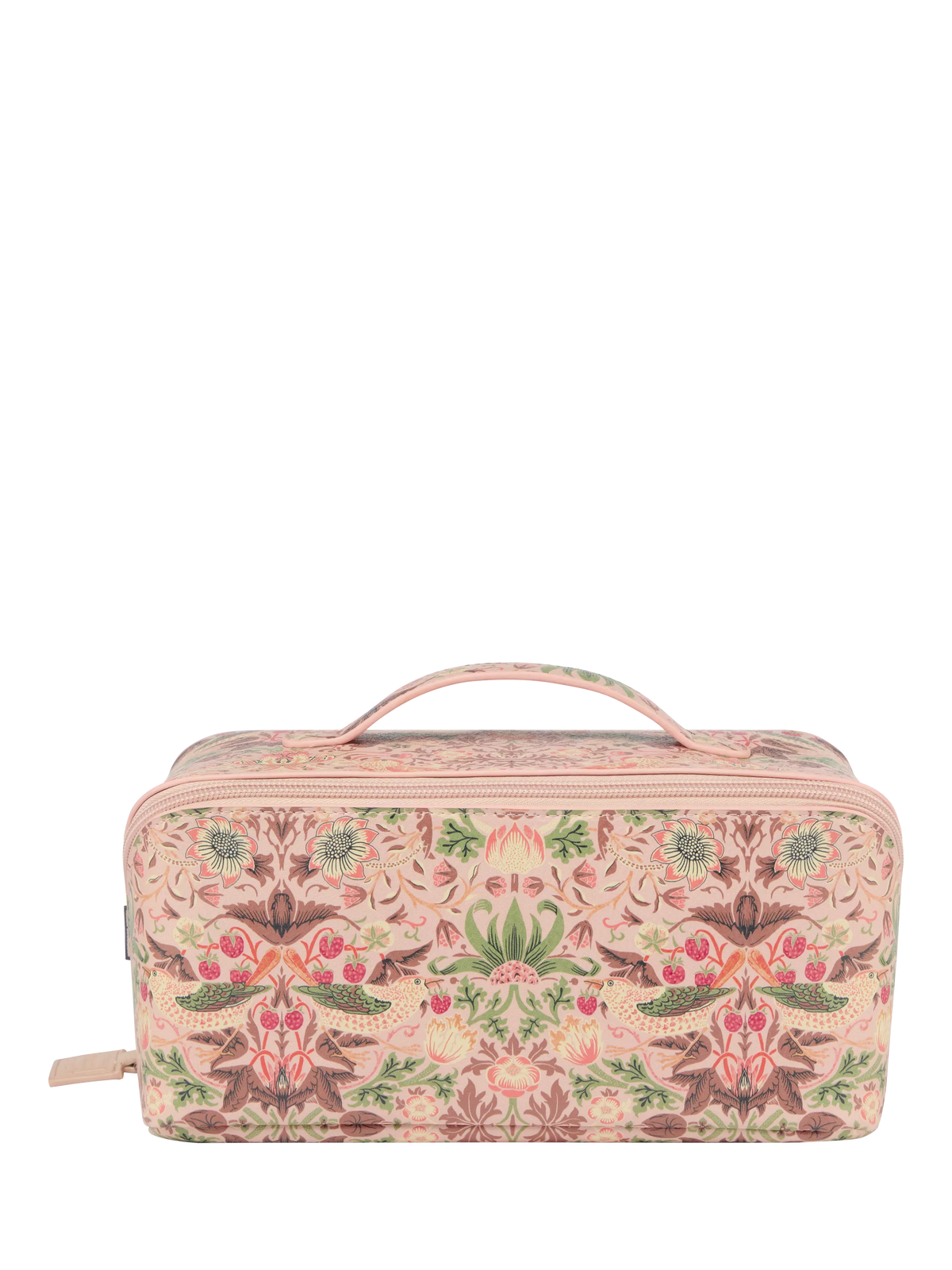 William Morris At Home Strawberry Thief lay flat wash bag UK version