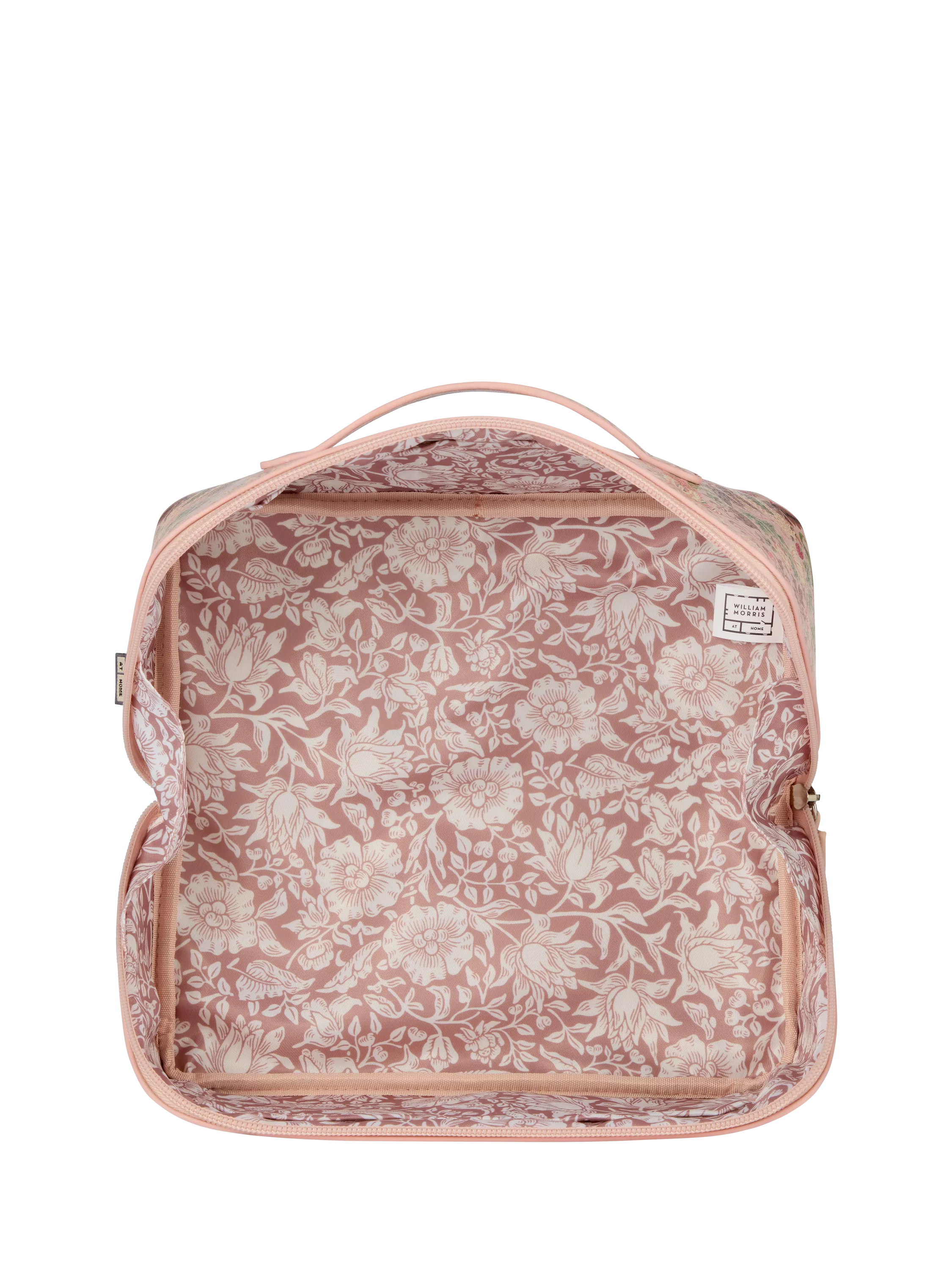William Morris At Home Strawberry Thief lay flat wash bag UK version