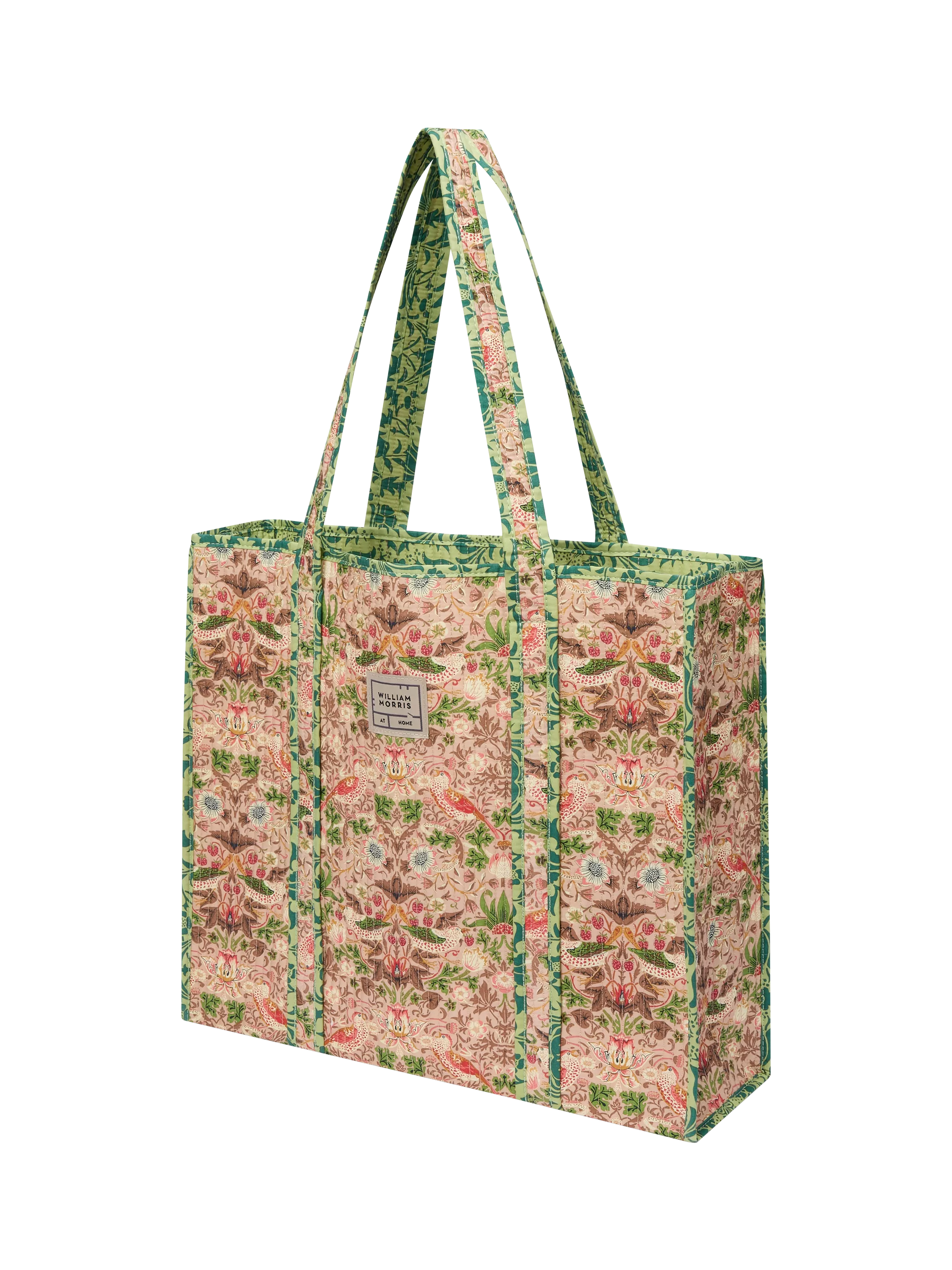William Morris Strawberry Thief tote bag blue - British product