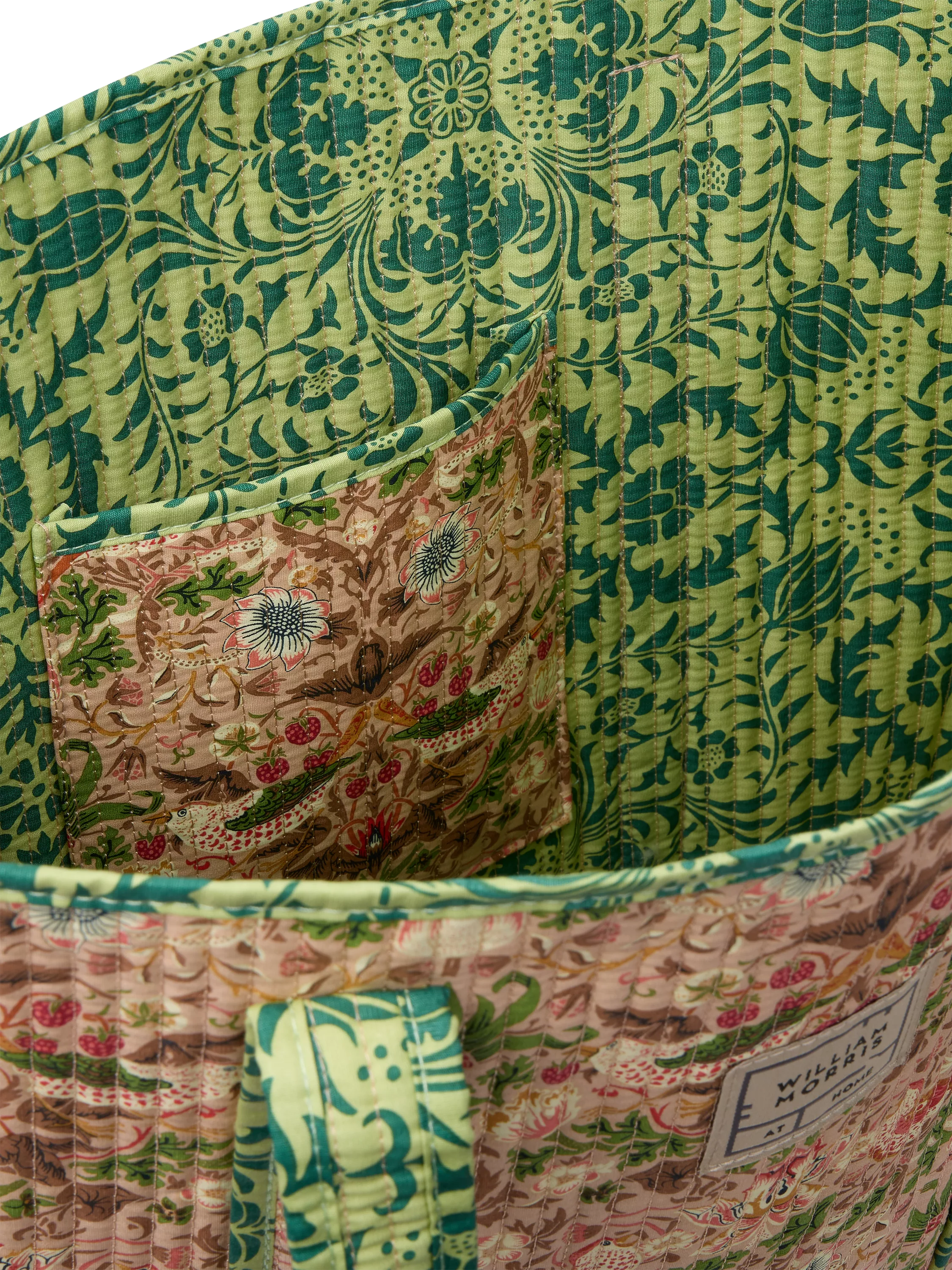 William Morris Strawberry Thief tote bag blue - British product