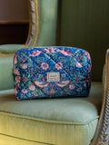 William Morris Strawberry Thief quilted wash bag, imported from the UK