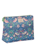 William Morris At Home Strawberry Thief quilted wash bag, UK version