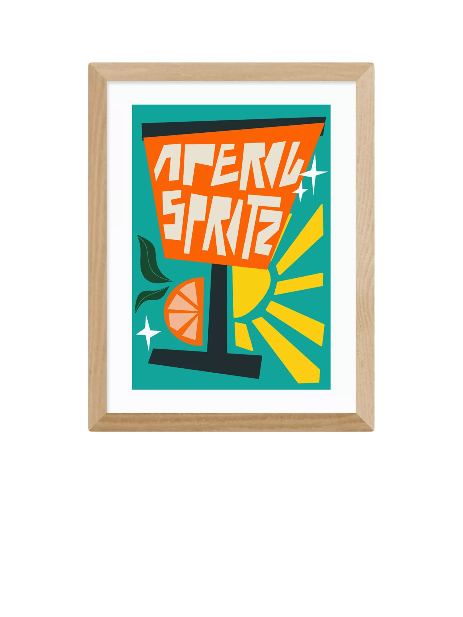 East End Prints Aperol Spritz art print, imported from the UK