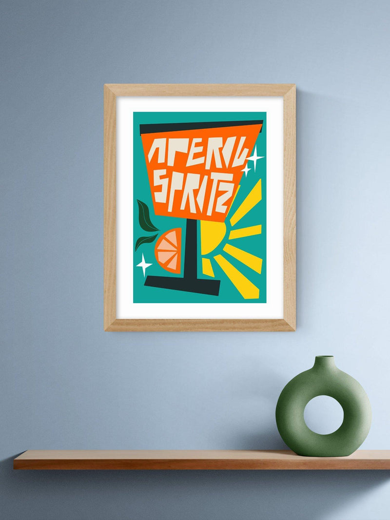 East End Prints Aperol Spritz art print, imported from the UK