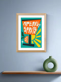 East End Prints Aperol Spritz art print, imported from the UK
