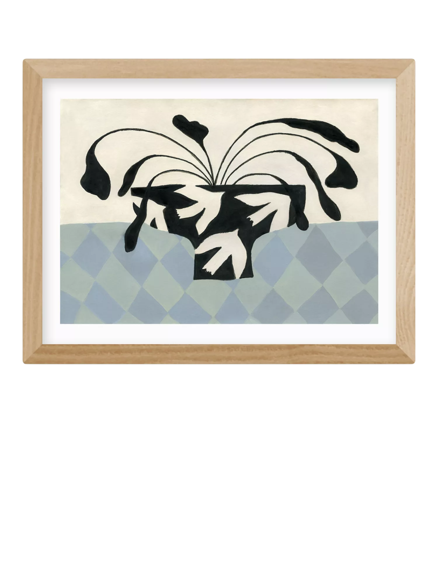 EAST END PRINTS Jazmine Joye Dove Peace Vase Framed Print 33.4 x 43.4cm