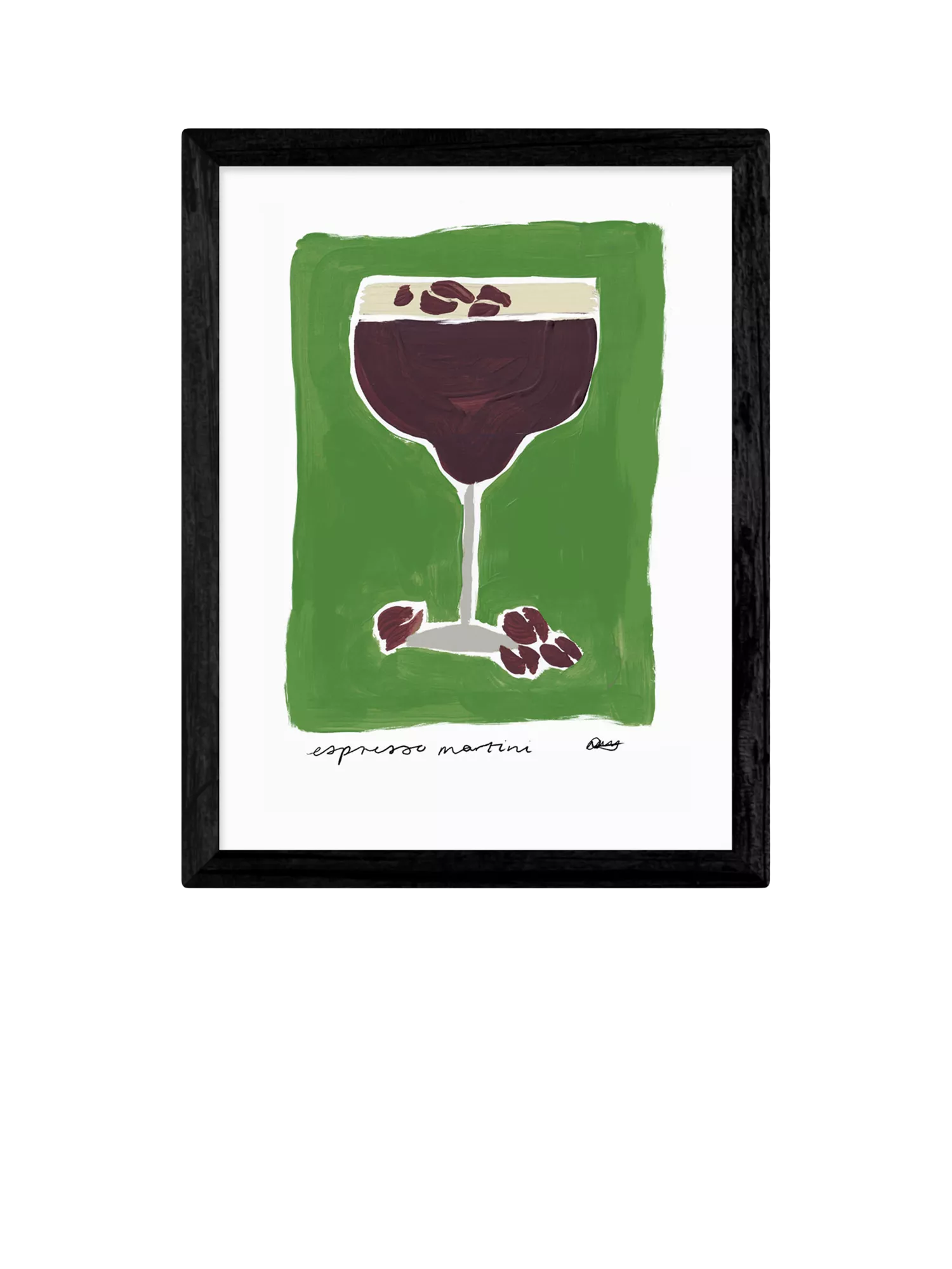 EAST END PRINTS Espresso Martini Green print, imported from the UK