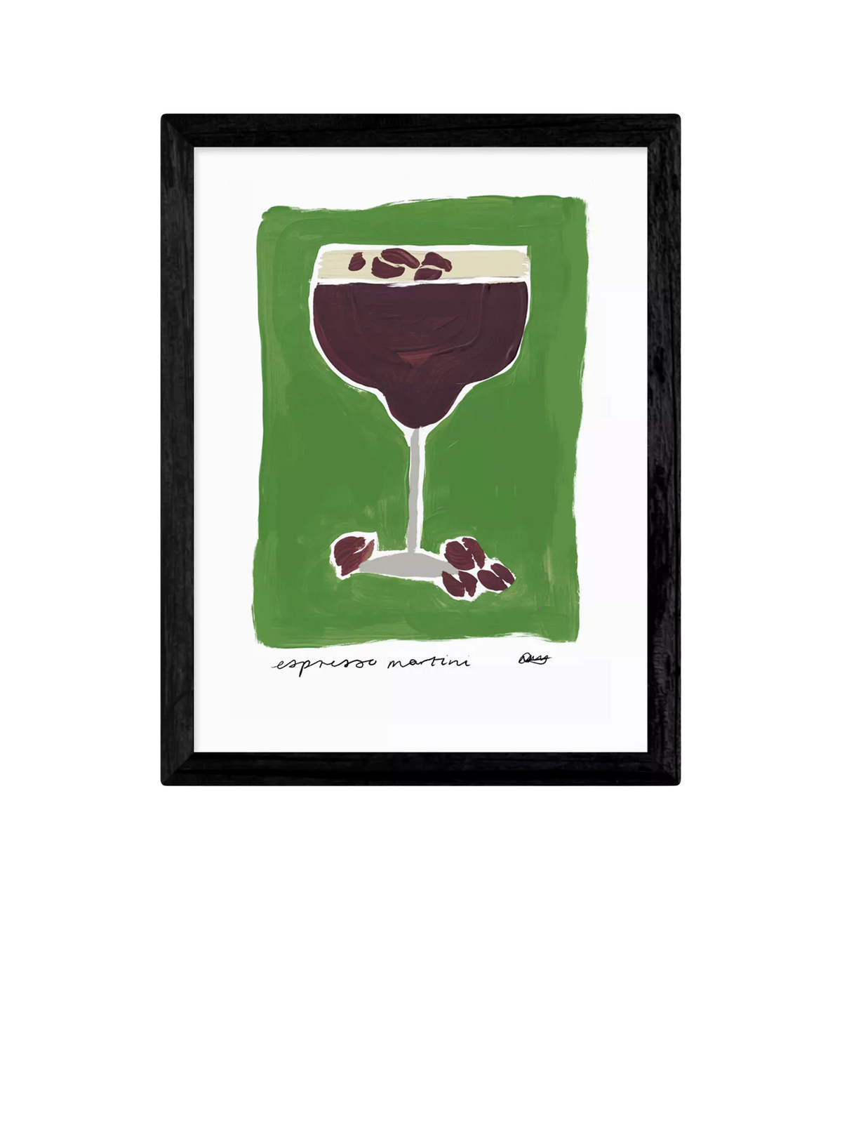 EAST END PRINTS Espresso Martini Green print, imported from the UK