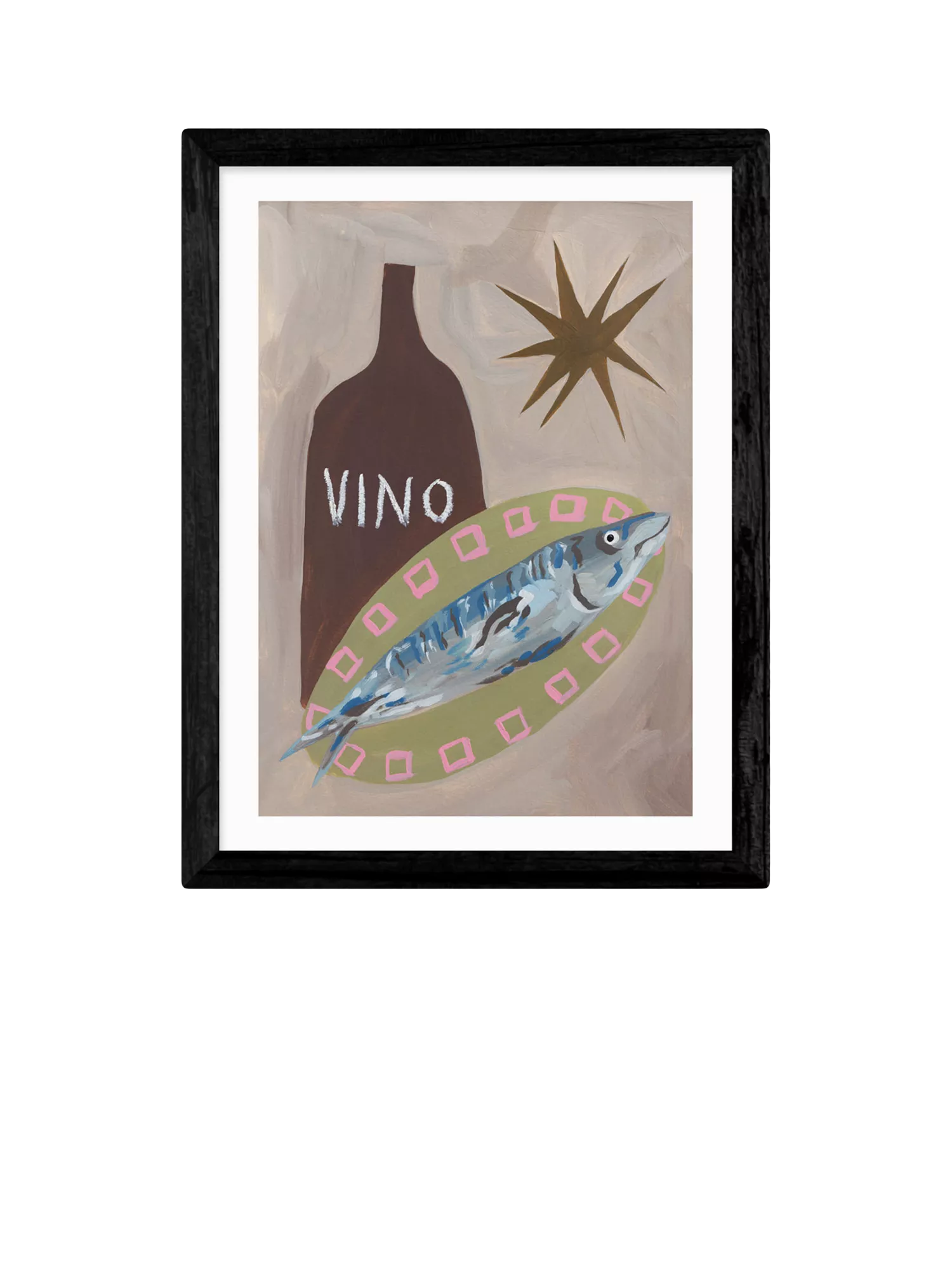 East End Prints fish supper print 43x33cm, imported from the UK