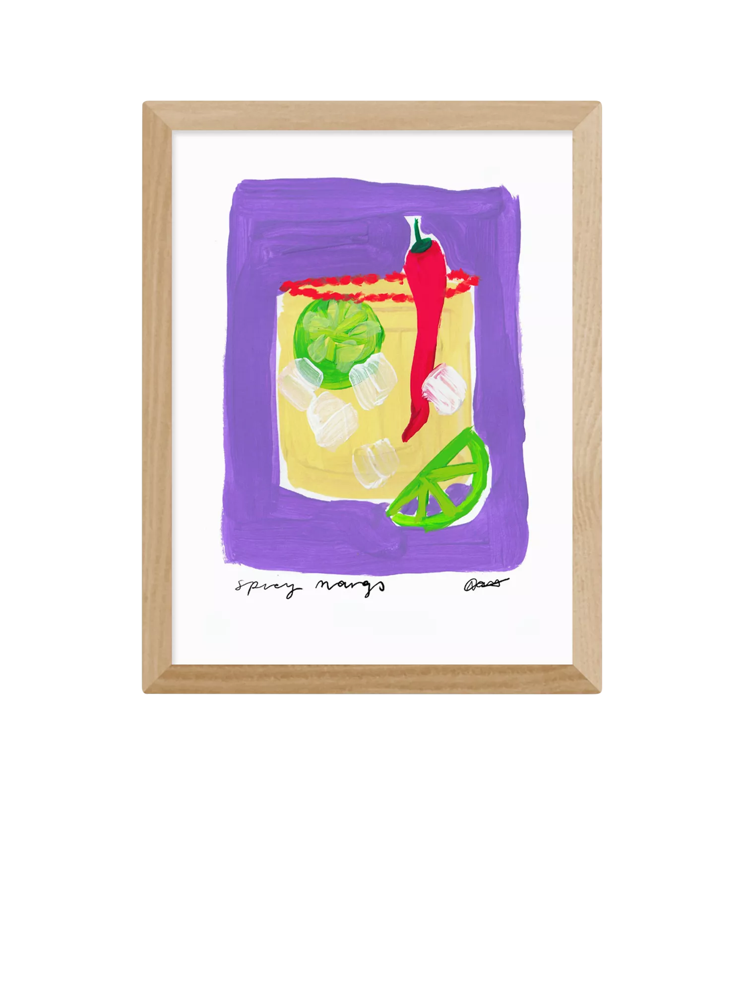 EAST END PRINTS Spicy Margs framed print 43.4cm x 33.4cm (British brand)