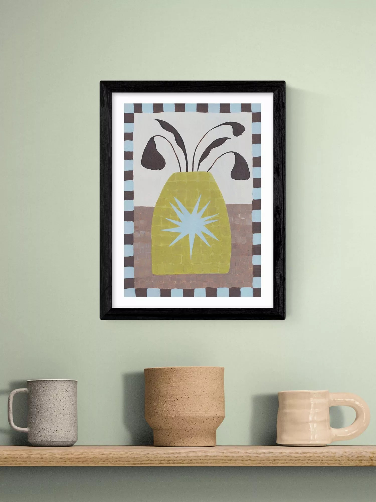 East End Prints framed print Jazmine Joye Star Vase 43.4x33.4cm (British brand)